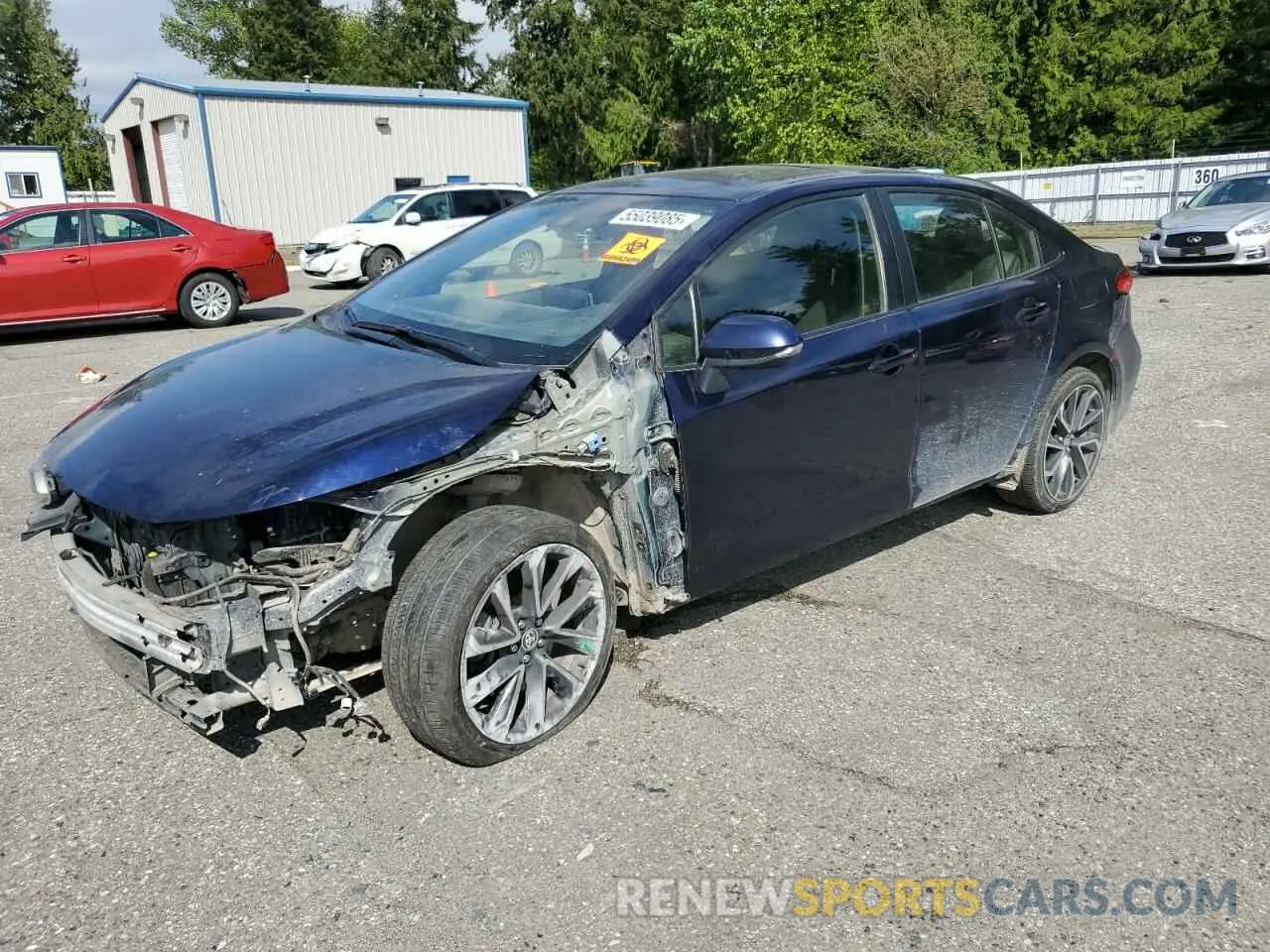 1 fotografías del automóvil dañado JTDP4RCE3LJ004394 TOYOTA COROLLA 2020