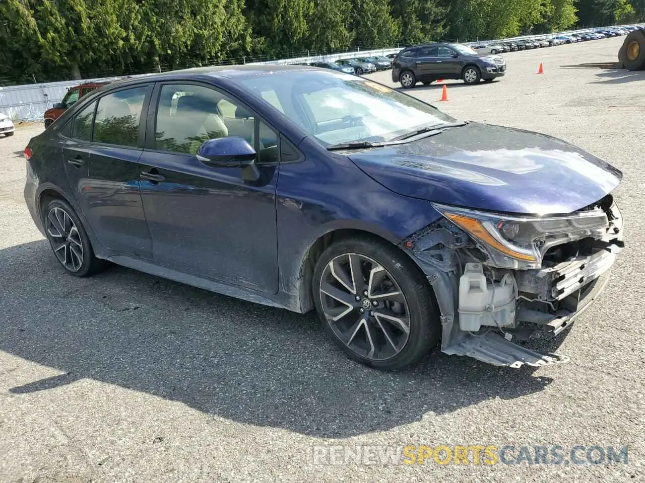 4 fotografías del automóvil dañado JTDP4RCE3LJ004394 TOYOTA COROLLA 2020