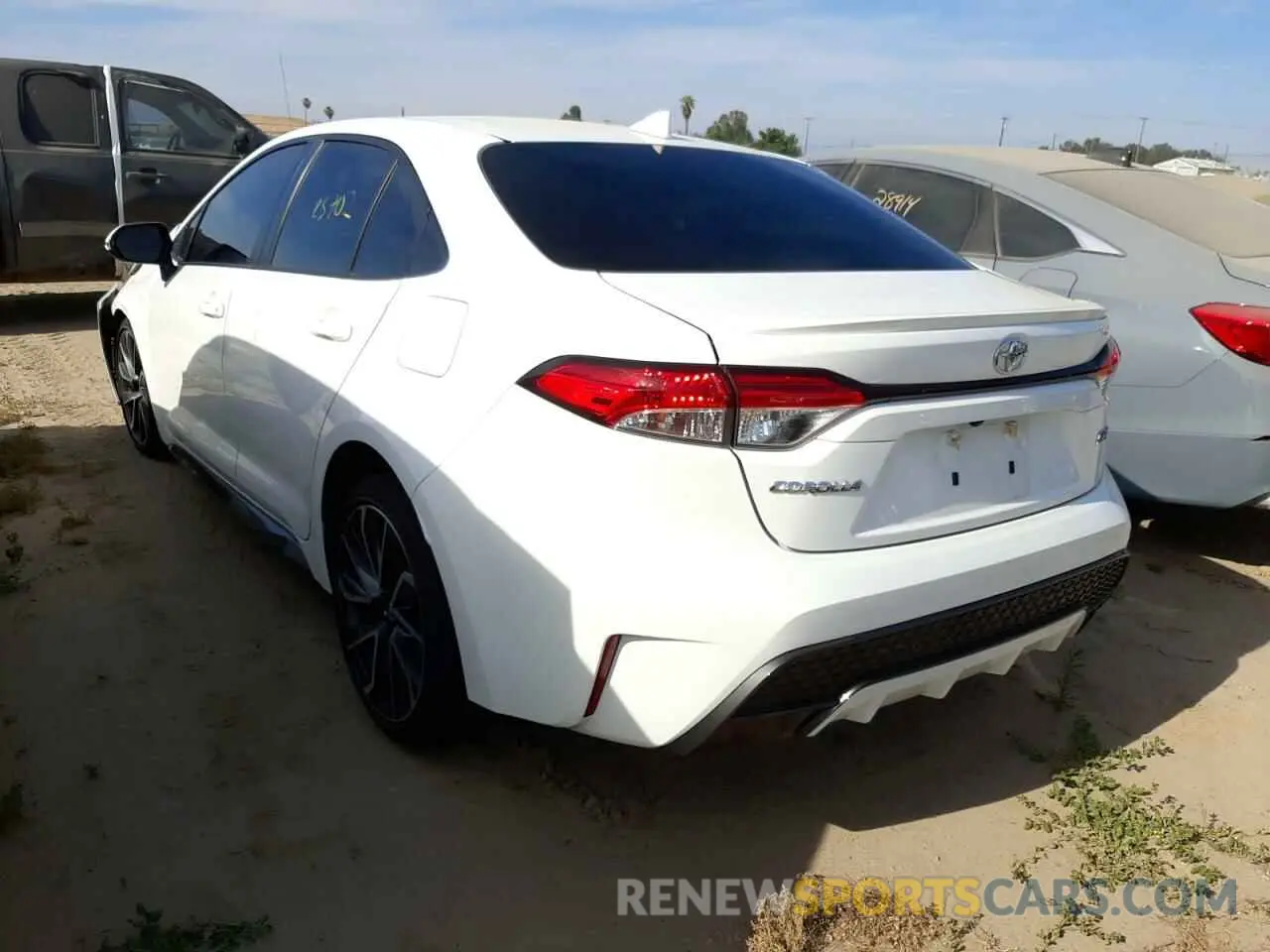 3 fotografías del automóvil dañado JTDP4RCE4LJ036285 TOYOTA COROLLA 2020