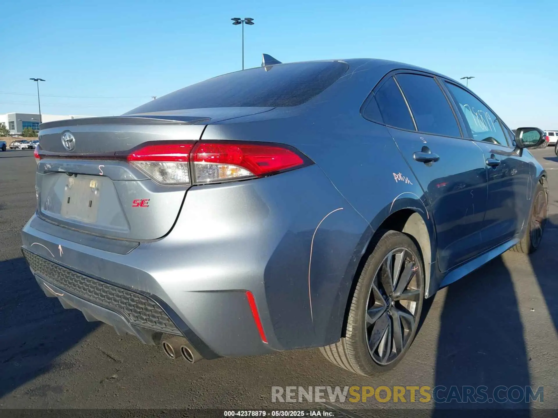 4 fotografías del automóvil dañado JTDP4RCE4LJ039526 TOYOTA COROLLA 2020