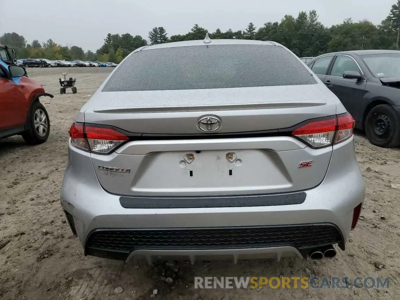 6 fotografías del automóvil dañado JTDP4RCE4LJ051997 TOYOTA COROLLA 2020