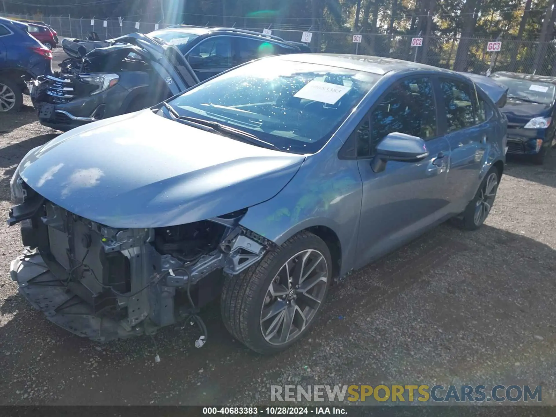 2 fotografías del automóvil dañado JTDP4RCE5LJ035727 TOYOTA COROLLA 2020
