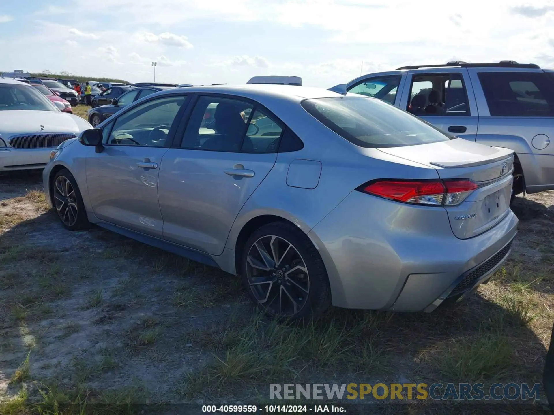 3 fotografías del automóvil dañado JTDP4RCE5LJ036165 TOYOTA COROLLA 2020