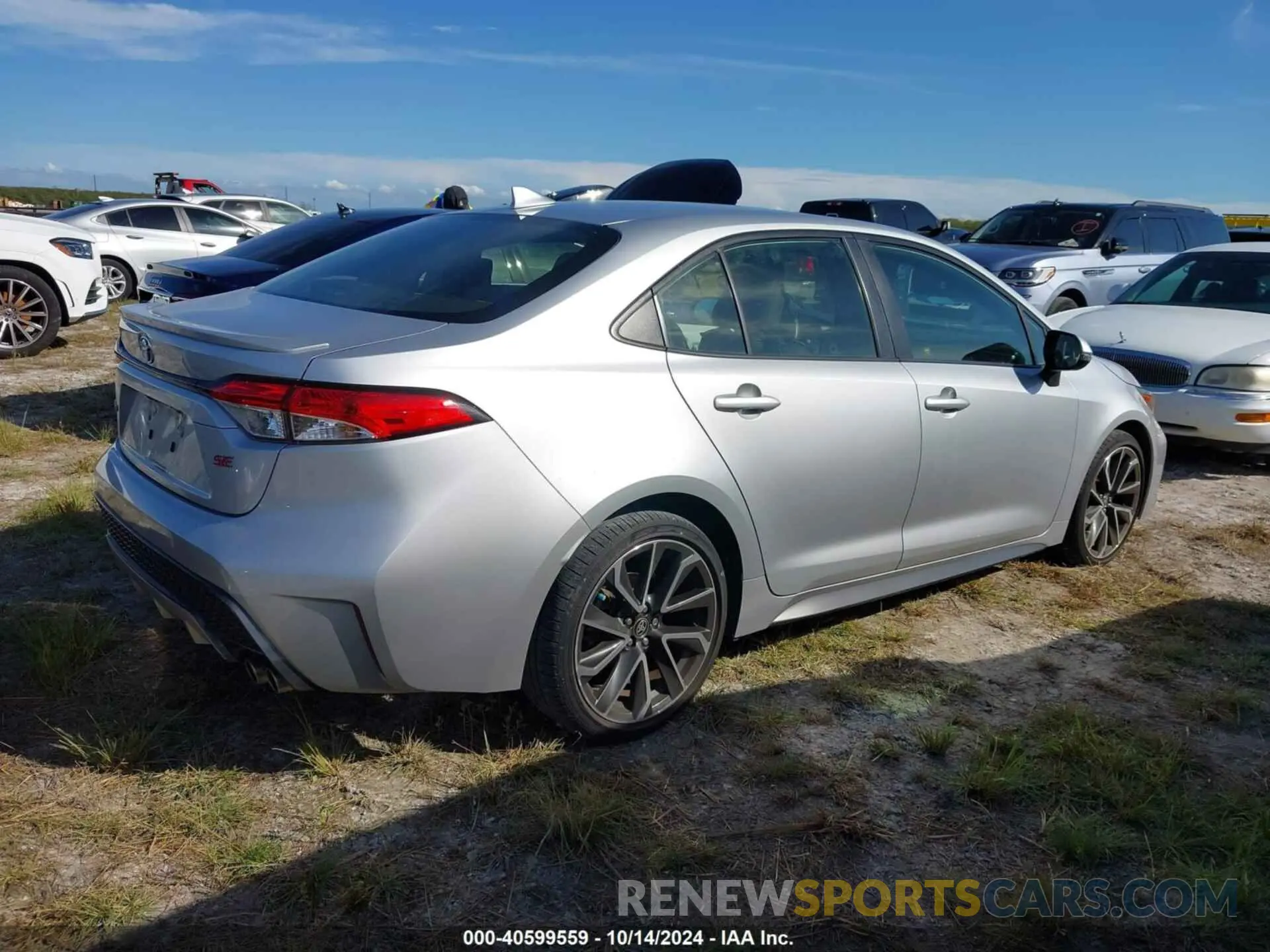 4 fotografías del automóvil dañado JTDP4RCE5LJ036165 TOYOTA COROLLA 2020