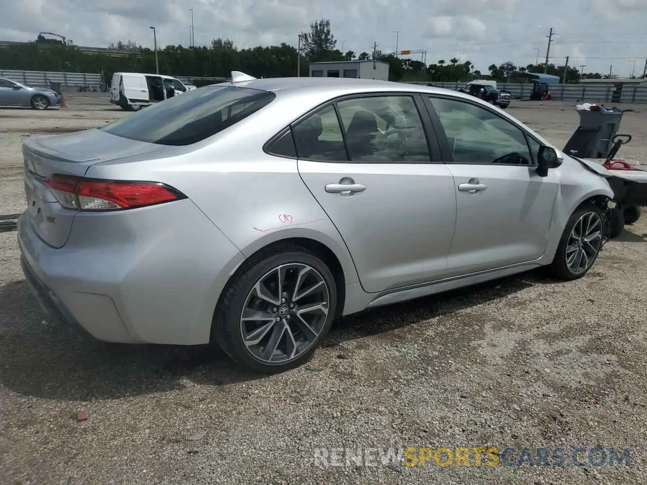 3 fotografías del automóvil dañado JTDP4RCE6LJ021092 TOYOTA COROLLA 2020