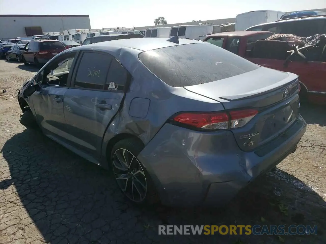 3 fotografías del automóvil dañado JTDP4RCE6LJ053069 TOYOTA COROLLA 2020