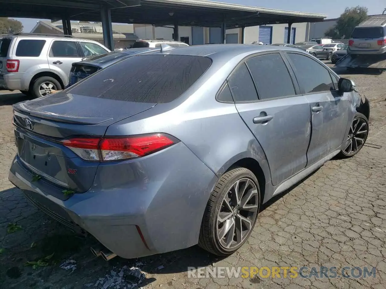 4 fotografías del automóvil dañado JTDP4RCE6LJ053069 TOYOTA COROLLA 2020