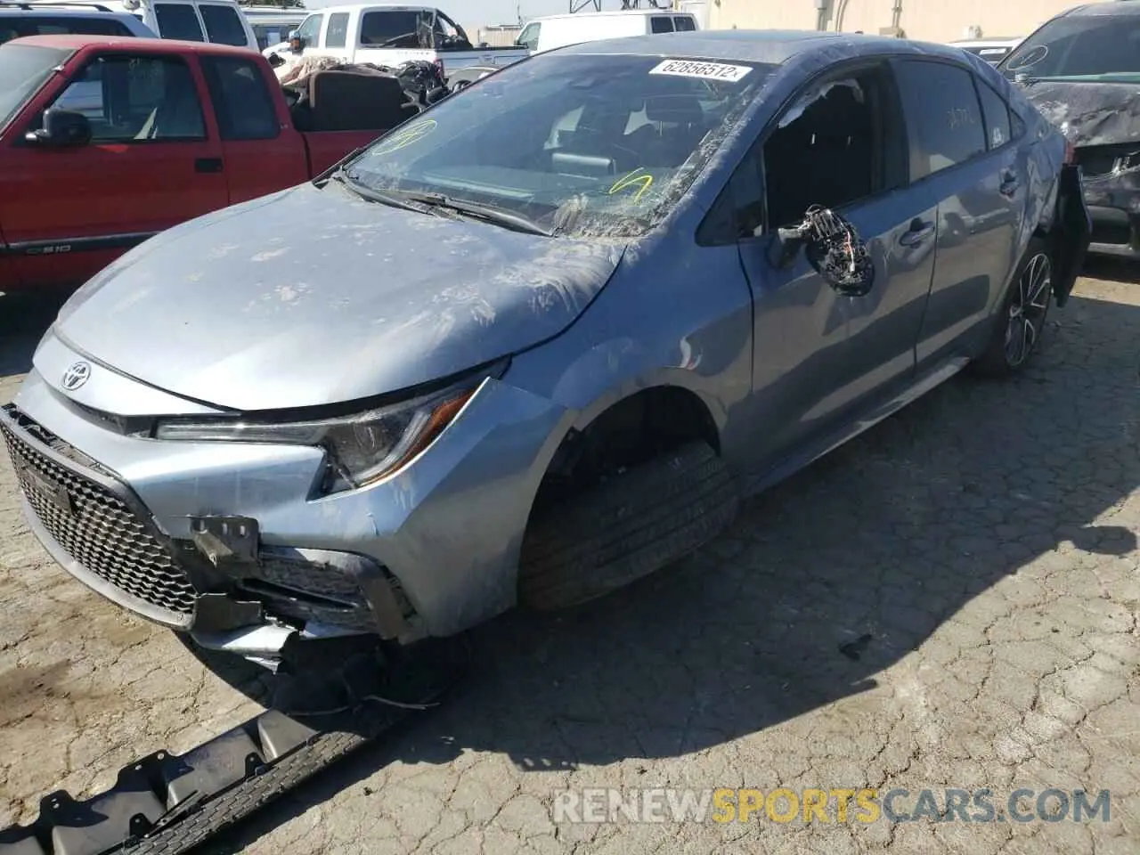 9 fotografías del automóvil dañado JTDP4RCE6LJ053069 TOYOTA COROLLA 2020