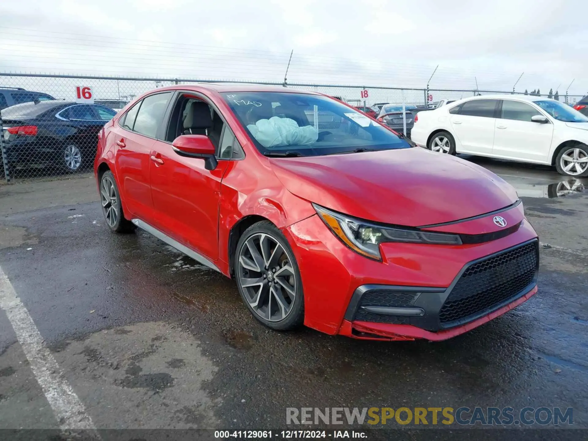 1 fotografías del automóvil dañado JTDP4RCE7LJ002499 TOYOTA COROLLA 2020