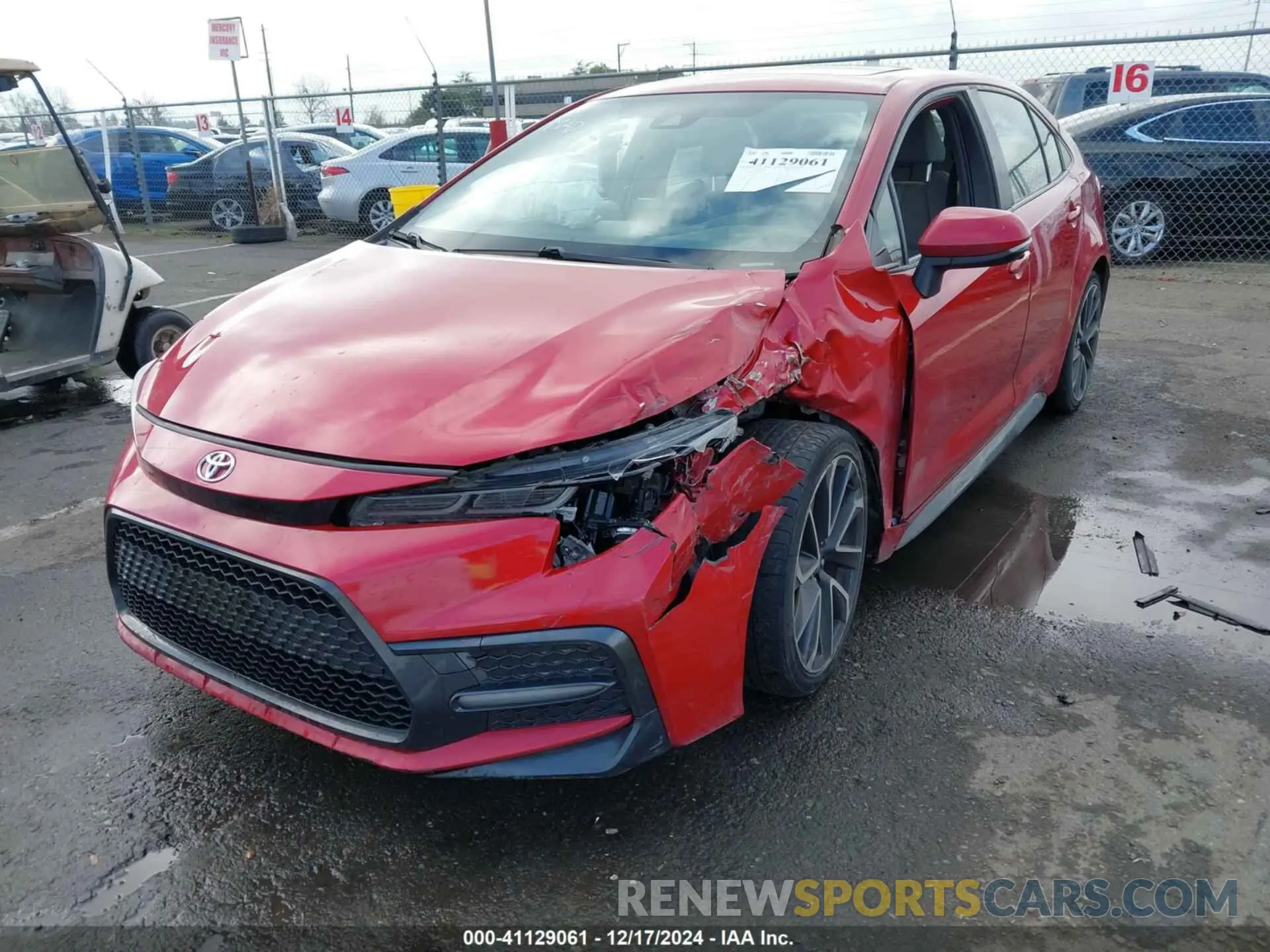 6 fotografías del automóvil dañado JTDP4RCE7LJ002499 TOYOTA COROLLA 2020