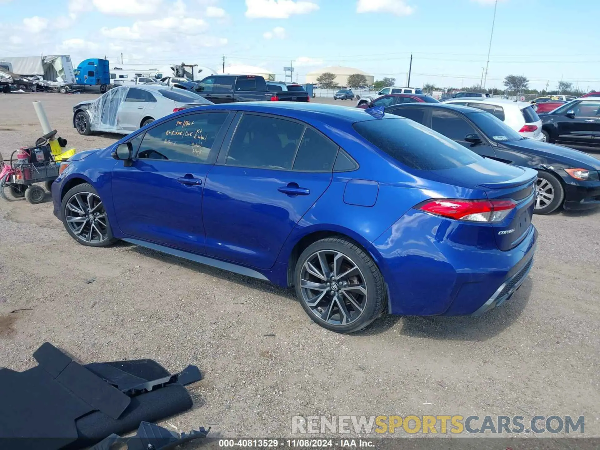 3 fotografías del automóvil dañado JTDP4RCE7LJ037463 TOYOTA COROLLA 2020