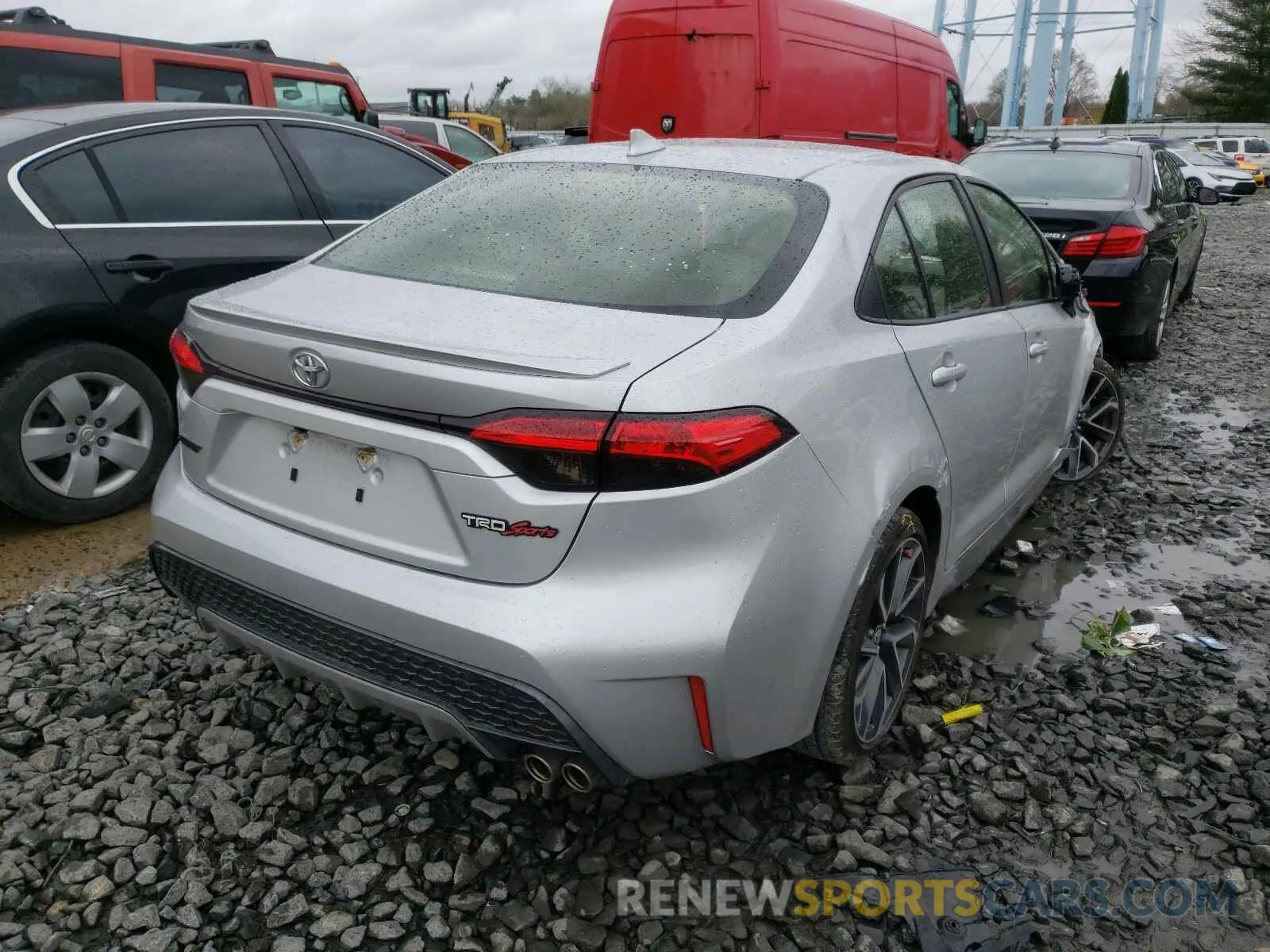 4 fotografías del automóvil dañado JTDP4RCE8LJ012569 TOYOTA COROLLA 2020