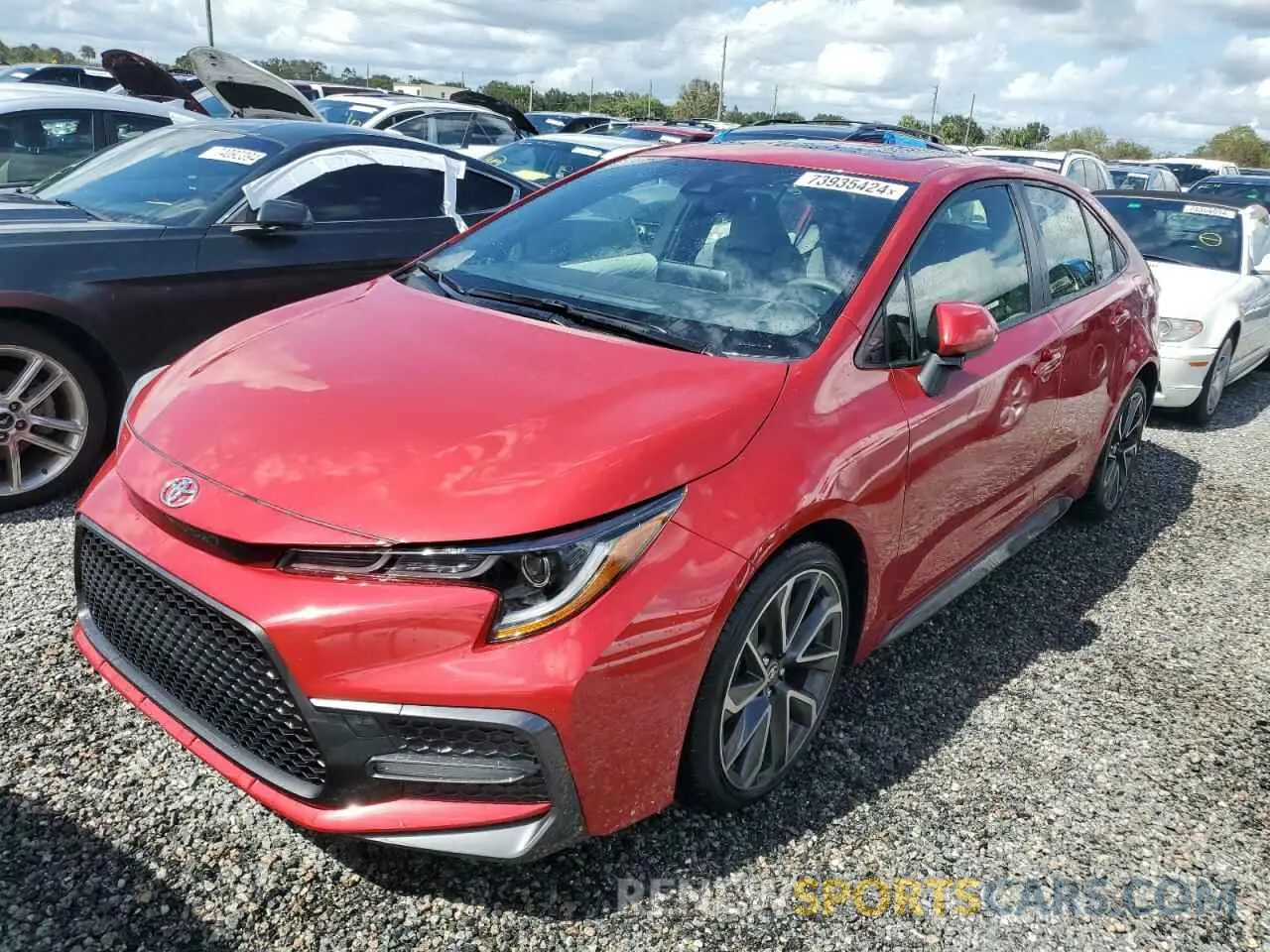 1 fotografías del automóvil dañado JTDP4RCE8LJ016265 TOYOTA COROLLA 2020