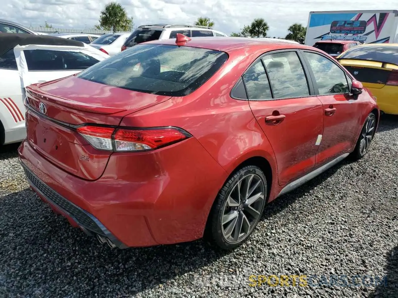 3 fotografías del automóvil dañado JTDP4RCE8LJ016265 TOYOTA COROLLA 2020