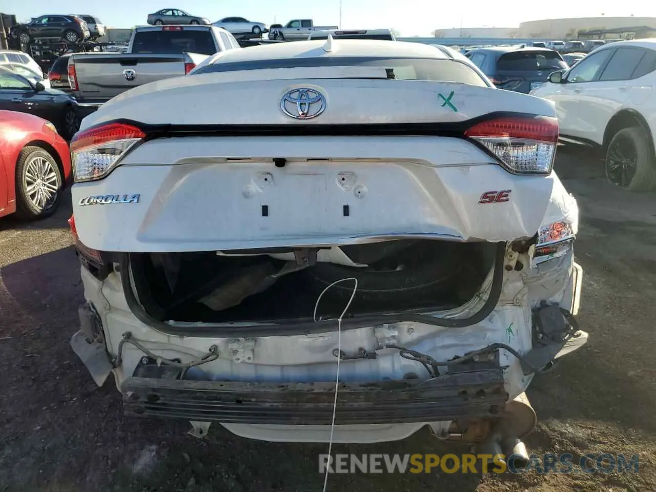 6 fotografías del automóvil dañado JTDP4RCE8LJ032742 TOYOTA COROLLA 2020