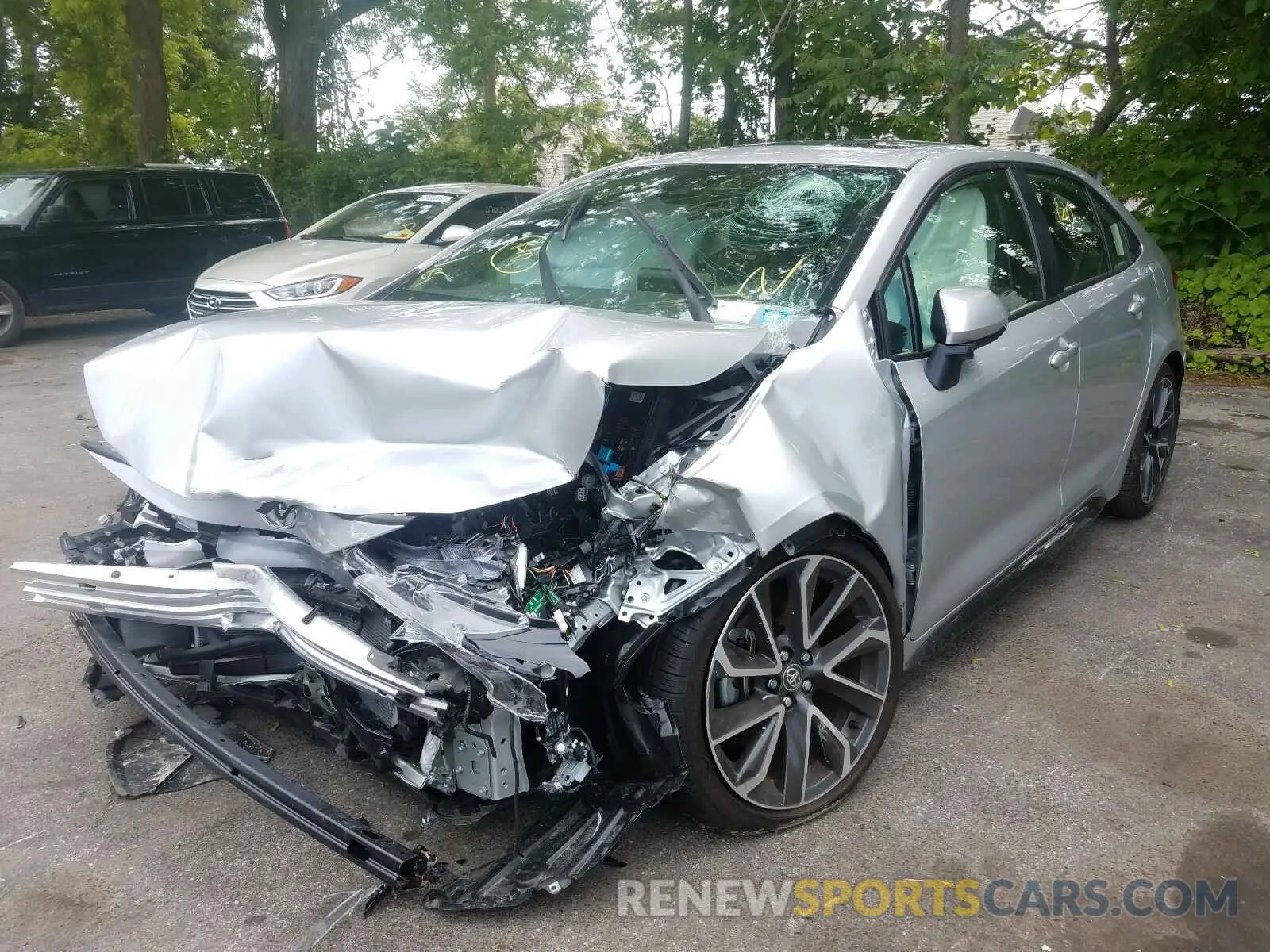 2 fotografías del automóvil dañado JTDP4RCE8LJ040615 TOYOTA COROLLA 2020
