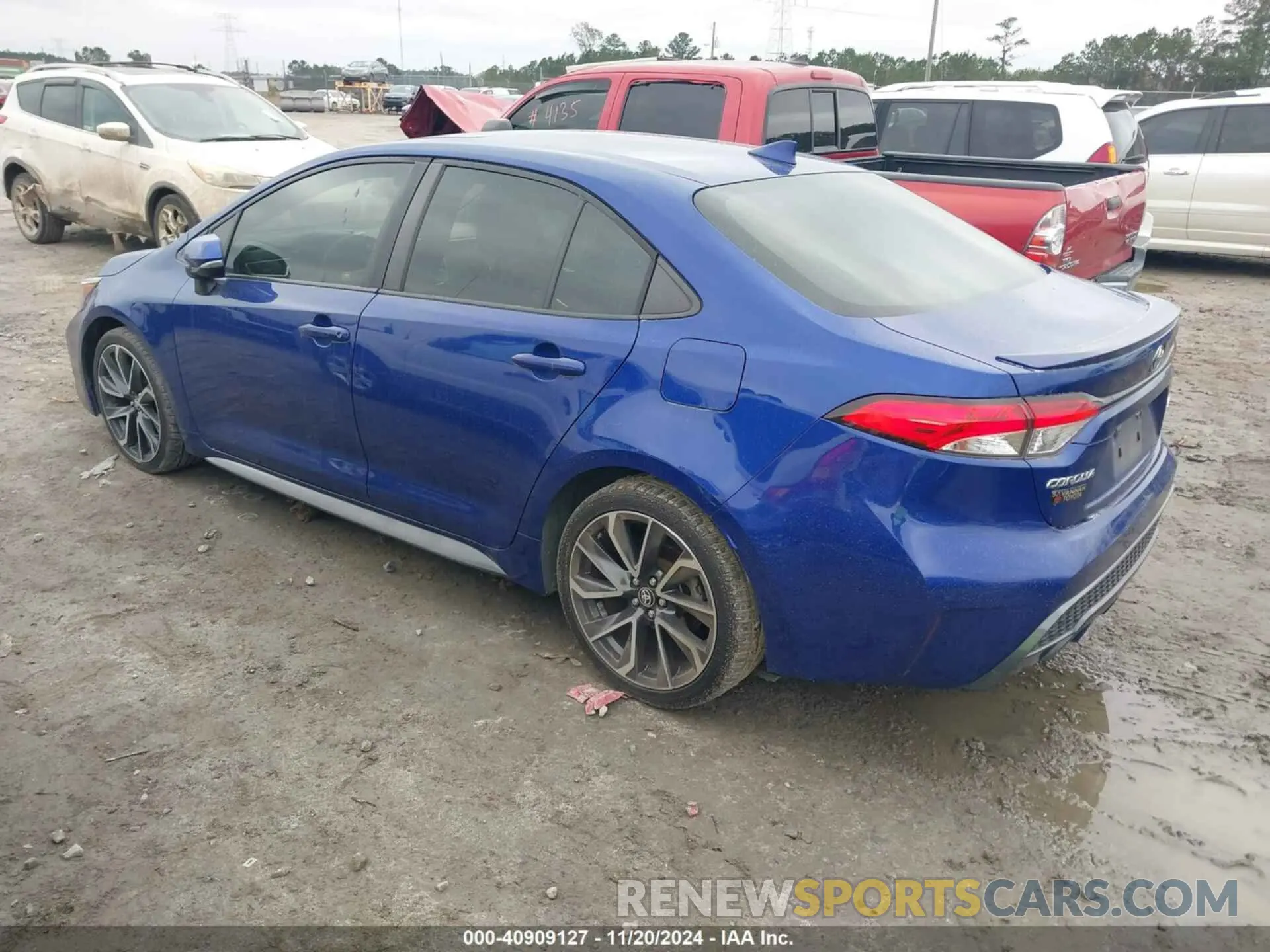 3 fotografías del automóvil dañado JTDP4RCE9LJ012239 TOYOTA COROLLA 2020