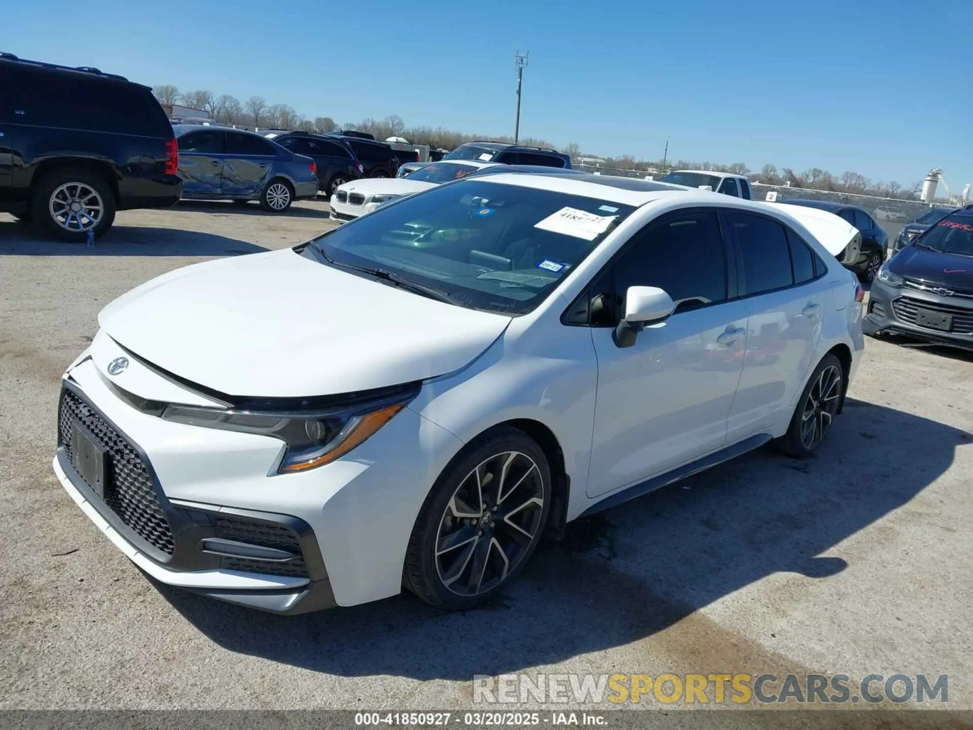 2 fotografías del automóvil dañado JTDP4RCE9LJ013763 TOYOTA COROLLA 2020