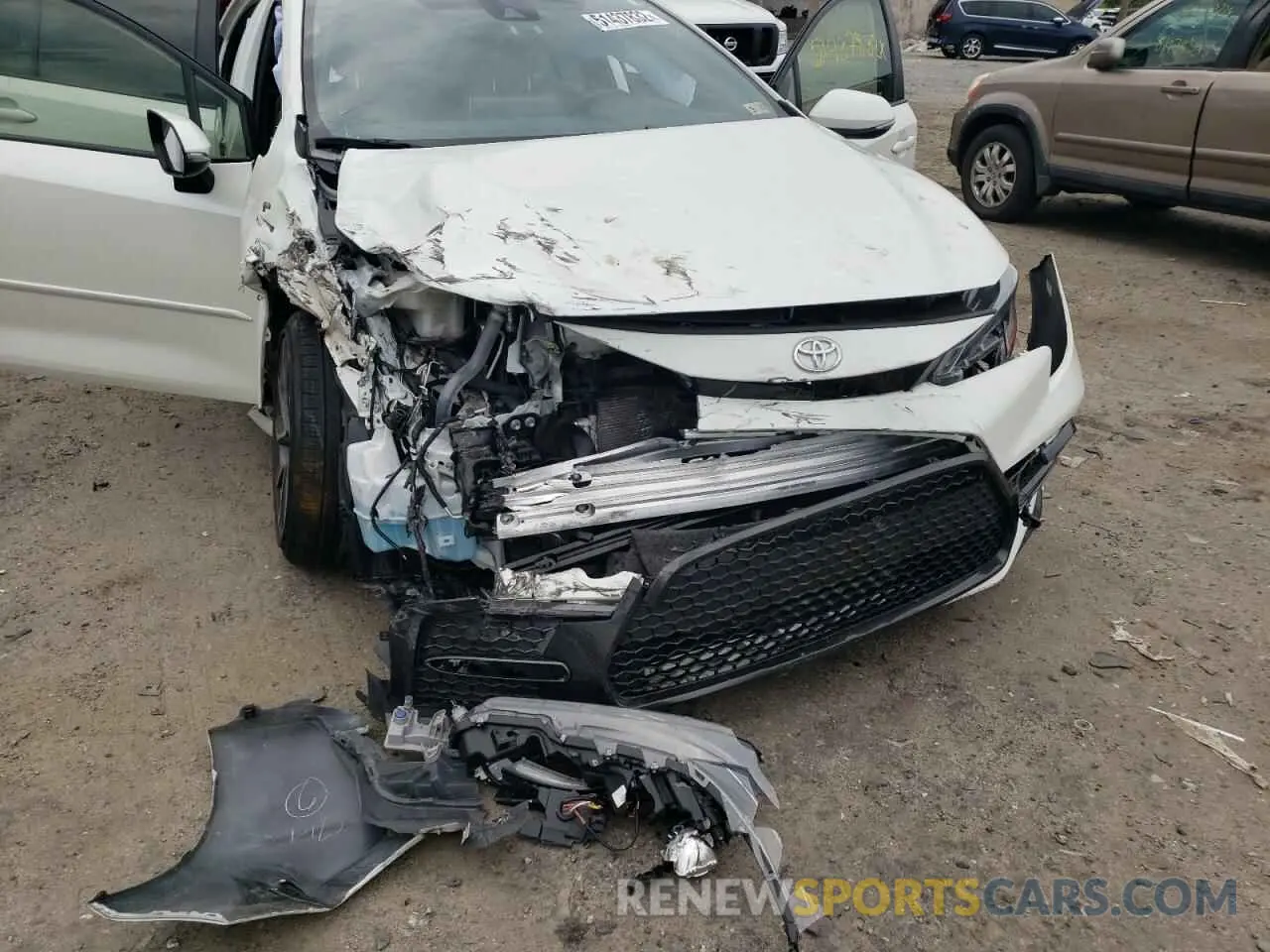 9 fotografías del automóvil dañado JTDP4RCE9LJ019546 TOYOTA COROLLA 2020