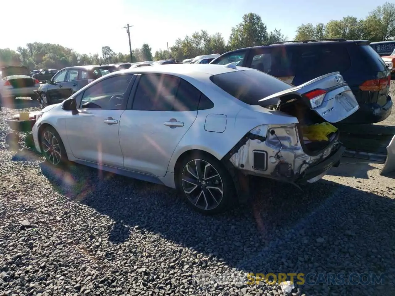 2 fotografías del automóvil dañado JTDP4RCE9LJ049498 TOYOTA COROLLA 2020