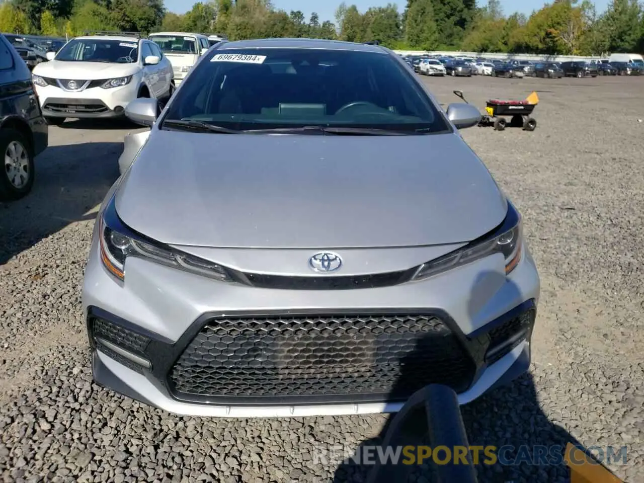 5 fotografías del automóvil dañado JTDP4RCE9LJ049498 TOYOTA COROLLA 2020