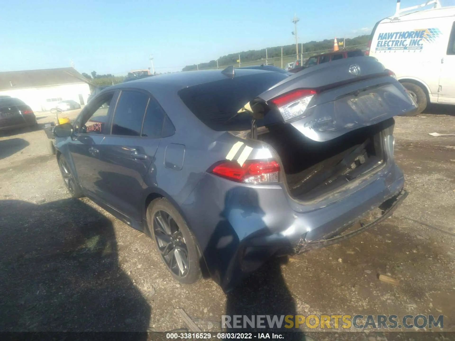 3 fotografías del automóvil dañado JTDP4RCEXLJ015361 TOYOTA COROLLA 2020