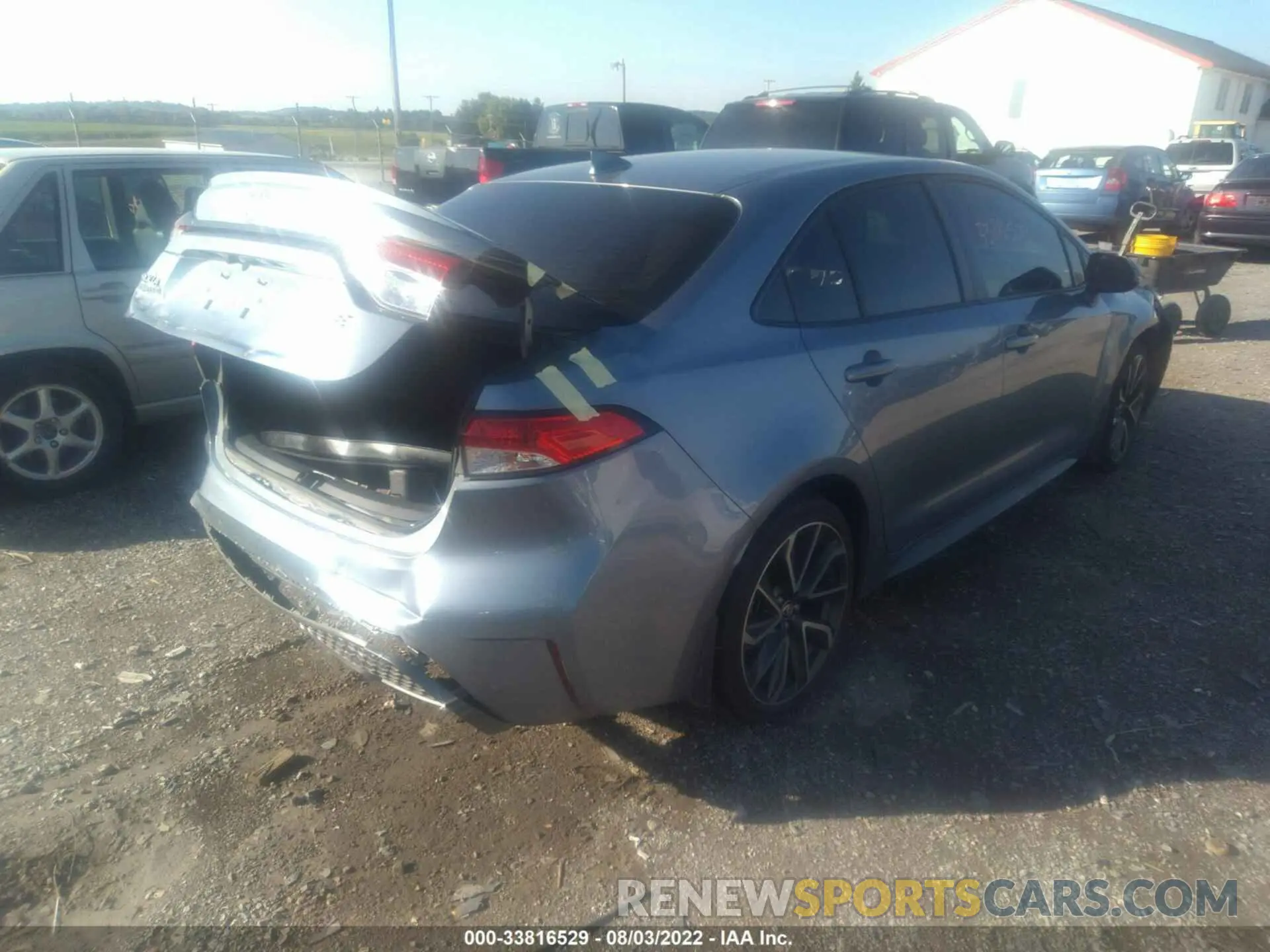 4 fotografías del automóvil dañado JTDP4RCEXLJ015361 TOYOTA COROLLA 2020
