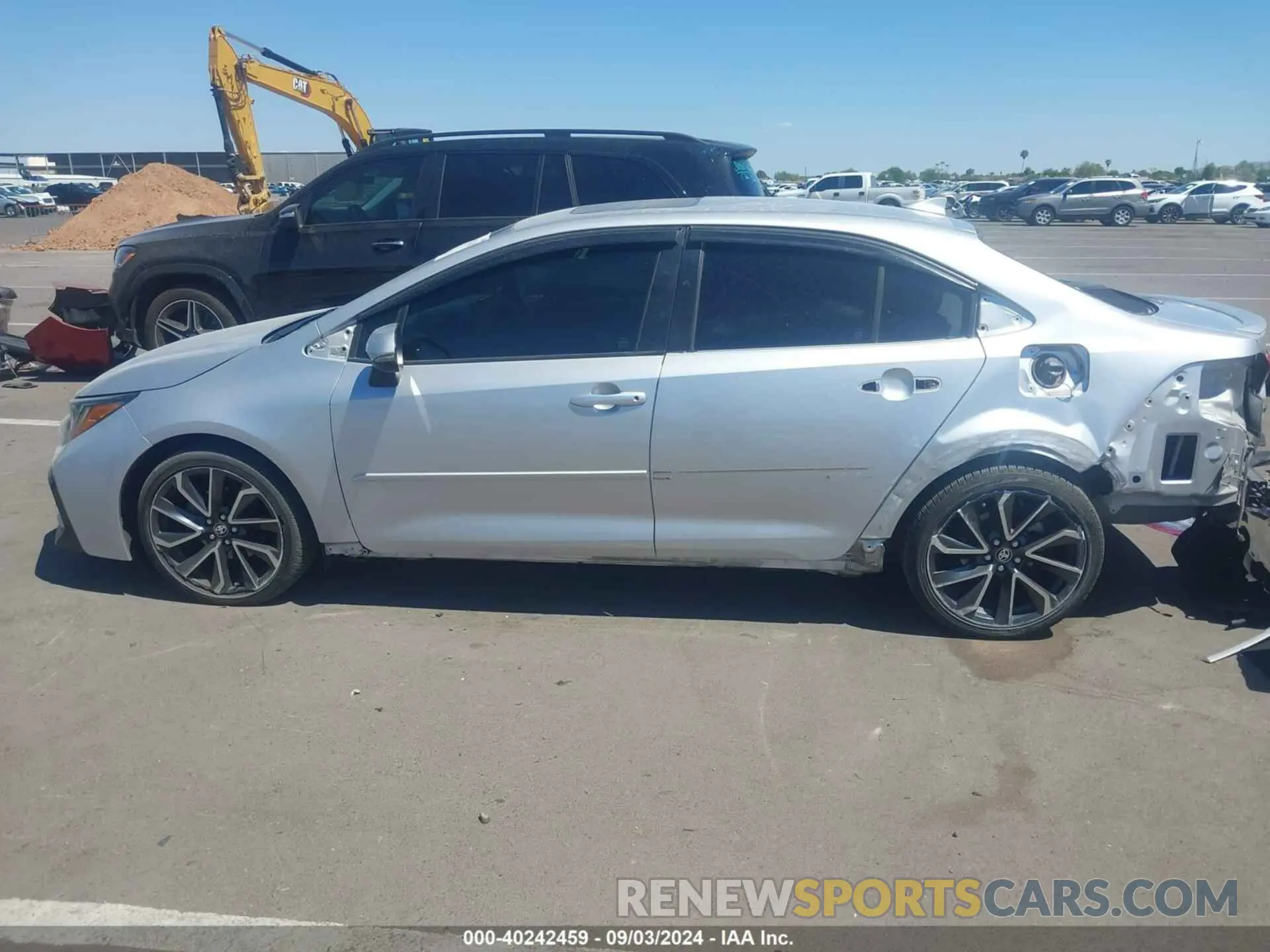 15 fotografías del automóvil dañado JTDP4RCEXLJ019068 TOYOTA COROLLA 2020