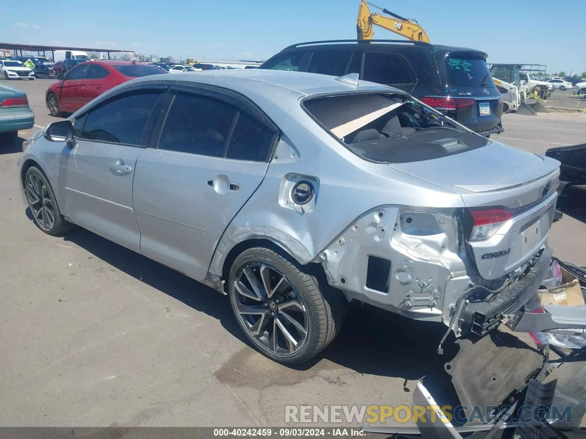 3 fotografías del automóvil dañado JTDP4RCEXLJ019068 TOYOTA COROLLA 2020