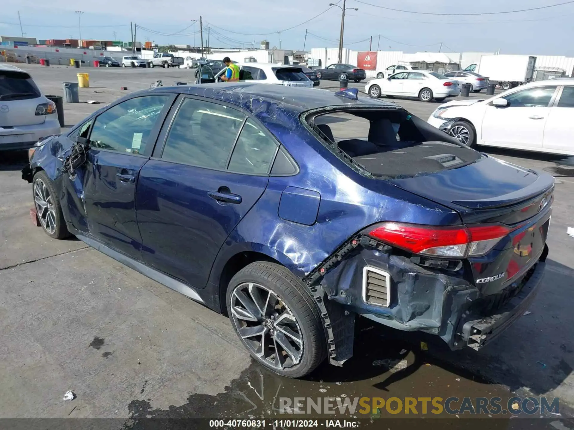 3 fotografías del automóvil dañado JTDS4RCE0LJ008171 TOYOTA COROLLA 2020