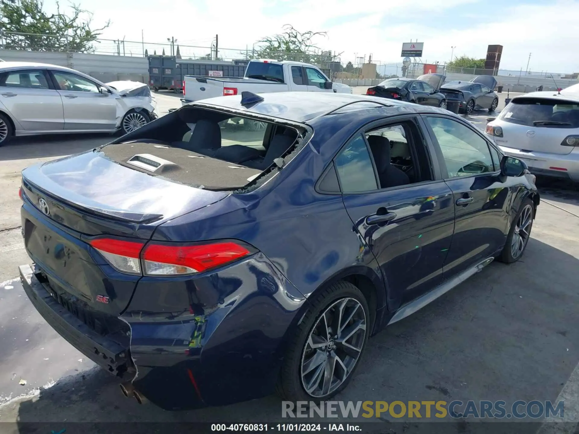 4 fotografías del automóvil dañado JTDS4RCE0LJ008171 TOYOTA COROLLA 2020