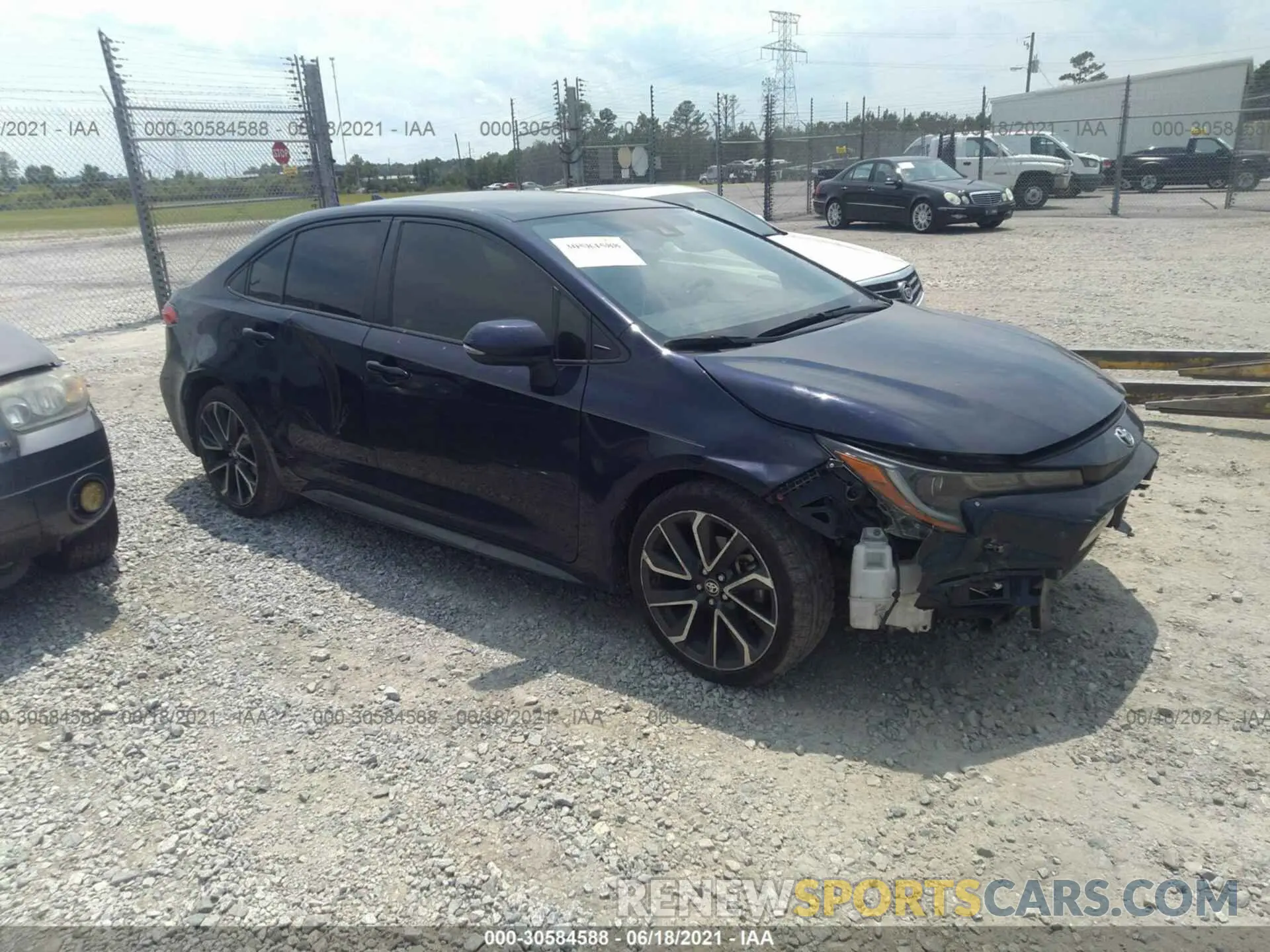 1 fotografías del automóvil dañado JTDS4RCE0LJ009868 TOYOTA COROLLA 2020
