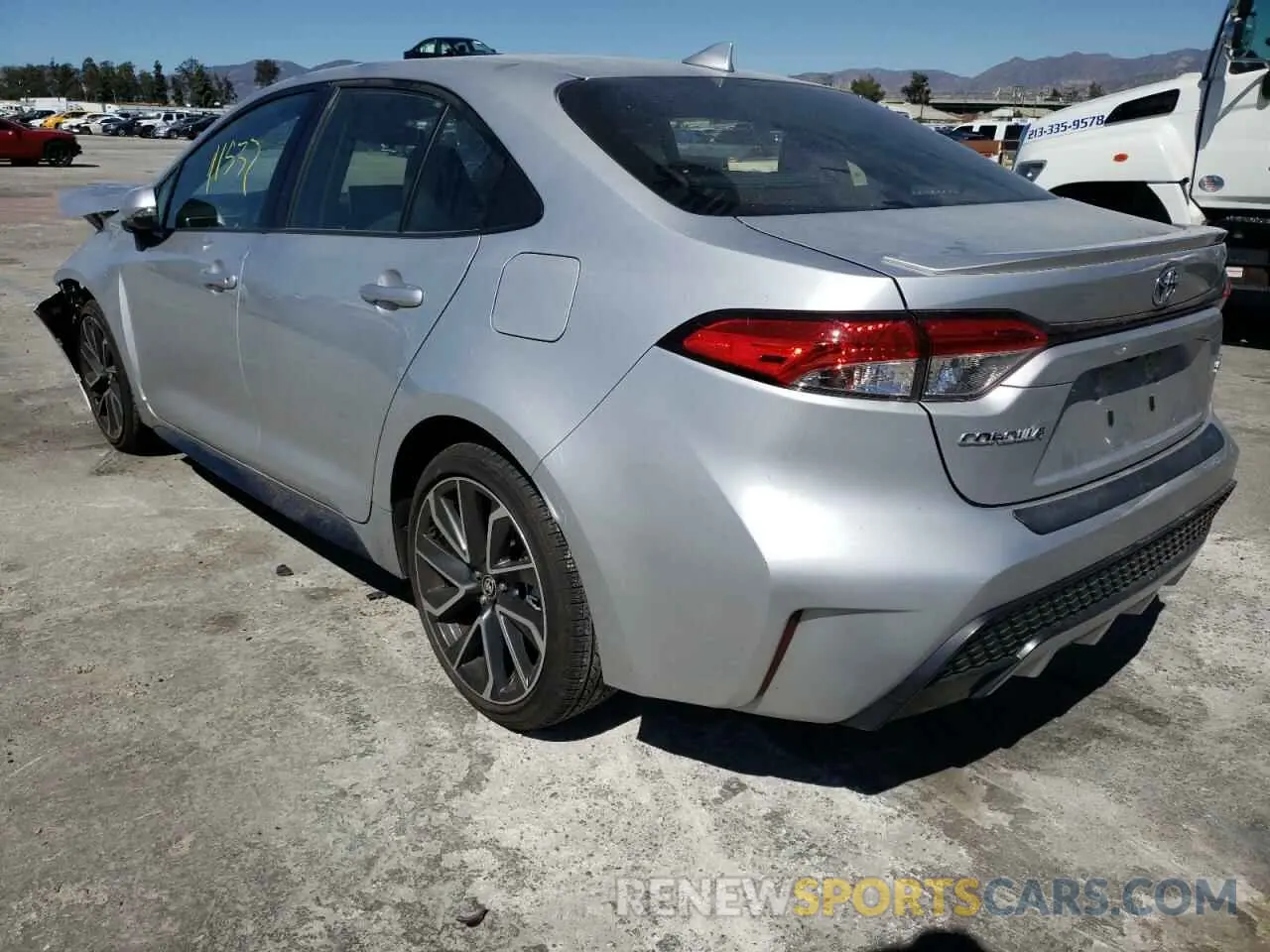 3 fotografías del automóvil dañado JTDS4RCE0LJ032308 TOYOTA COROLLA 2020