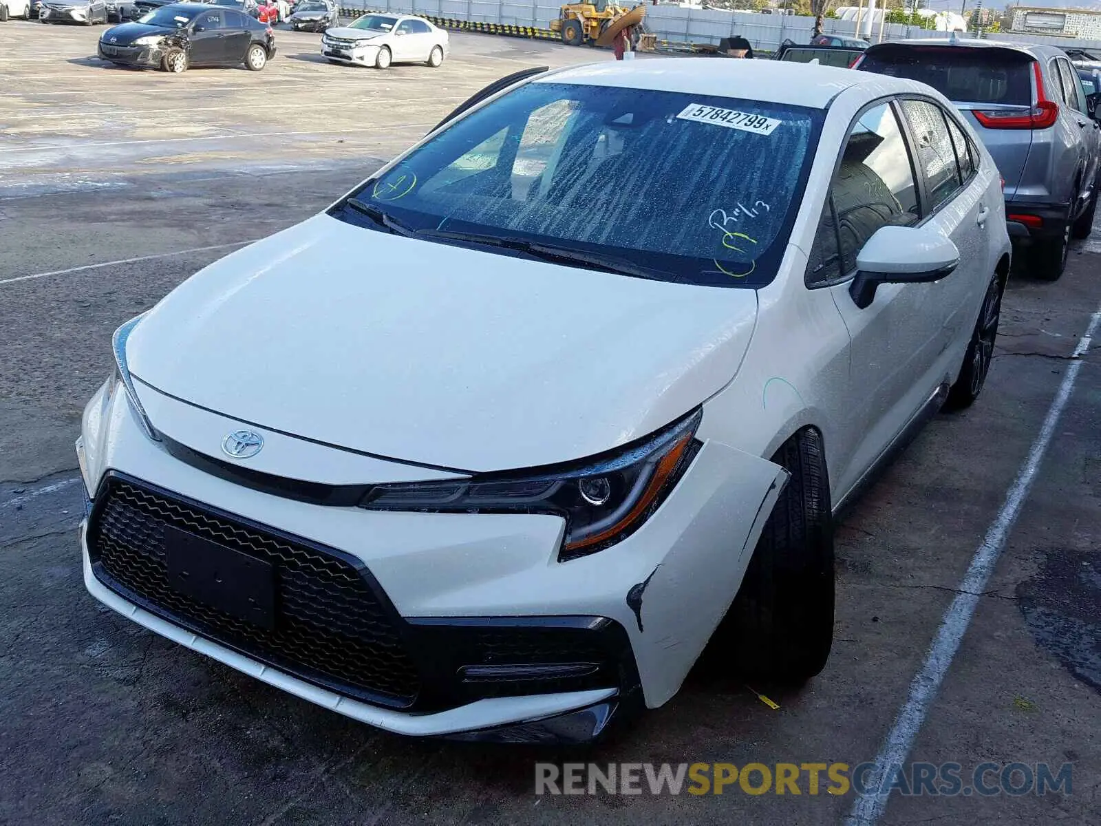 2 fotografías del automóvil dañado JTDS4RCE0LJ033524 TOYOTA COROLLA 2020