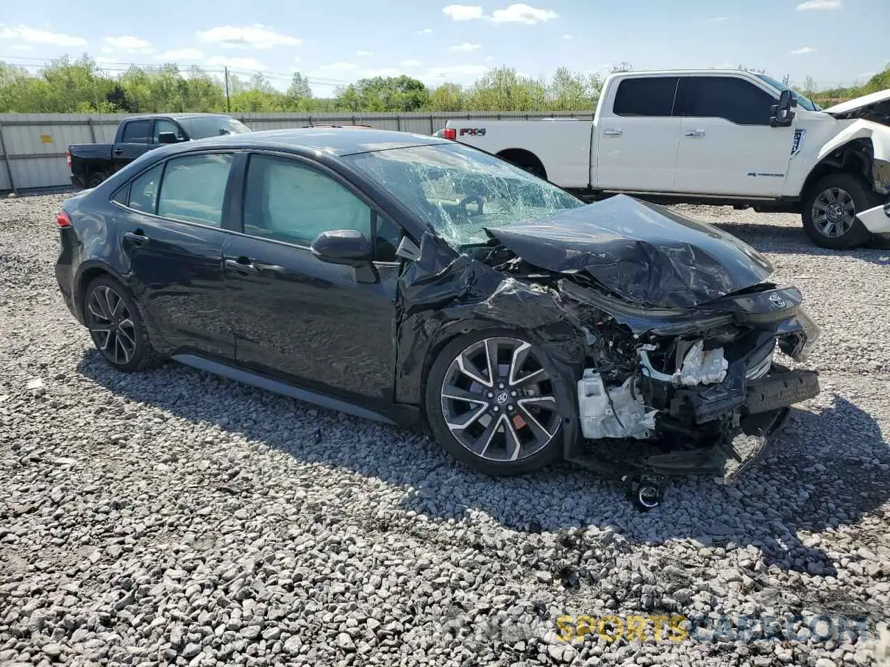 4 fotografías del automóvil dañado JTDS4RCE0LJ052879 TOYOTA COROLLA 2020