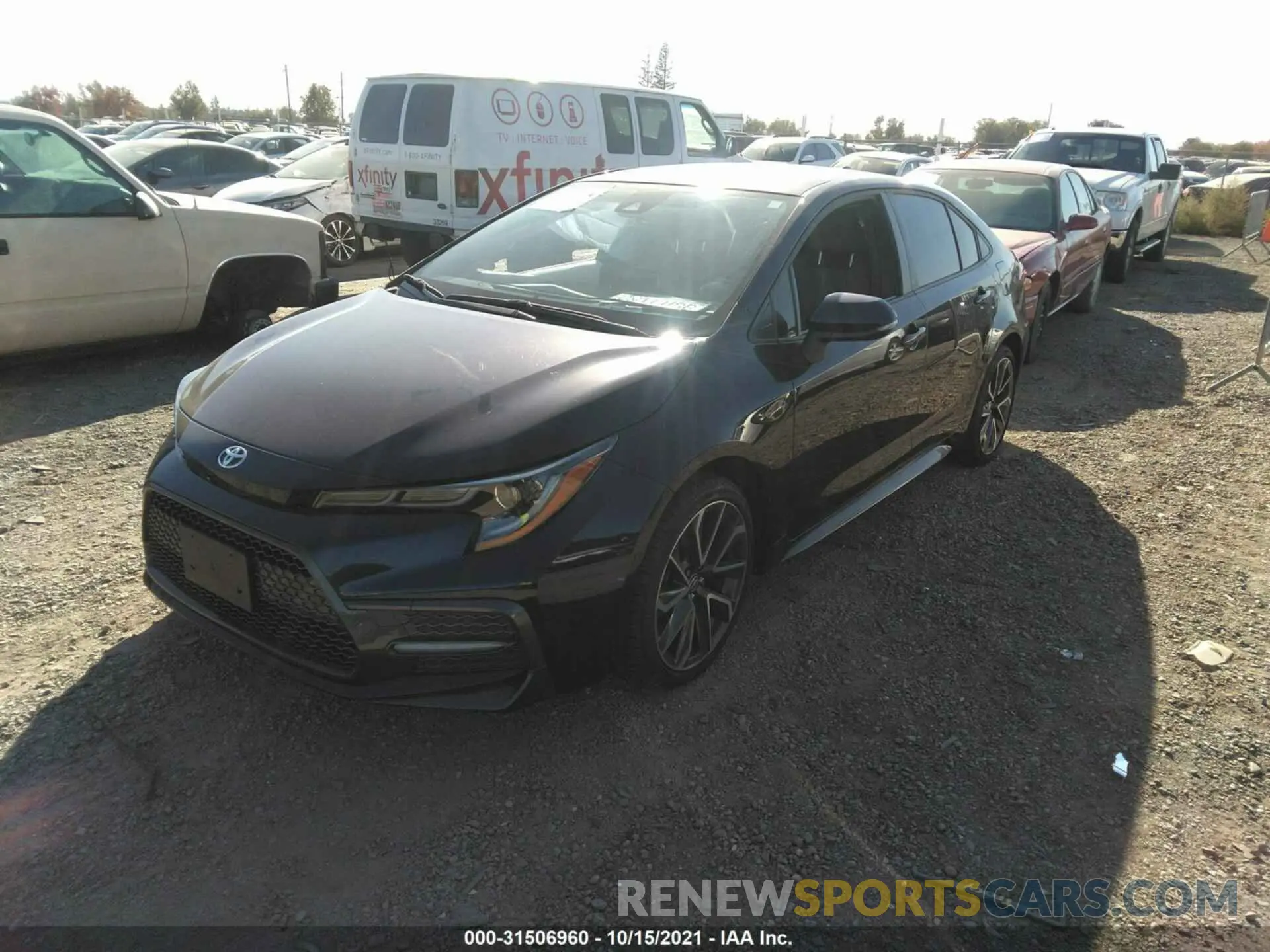 2 fotografías del automóvil dañado JTDS4RCE0LJ053045 TOYOTA COROLLA 2020