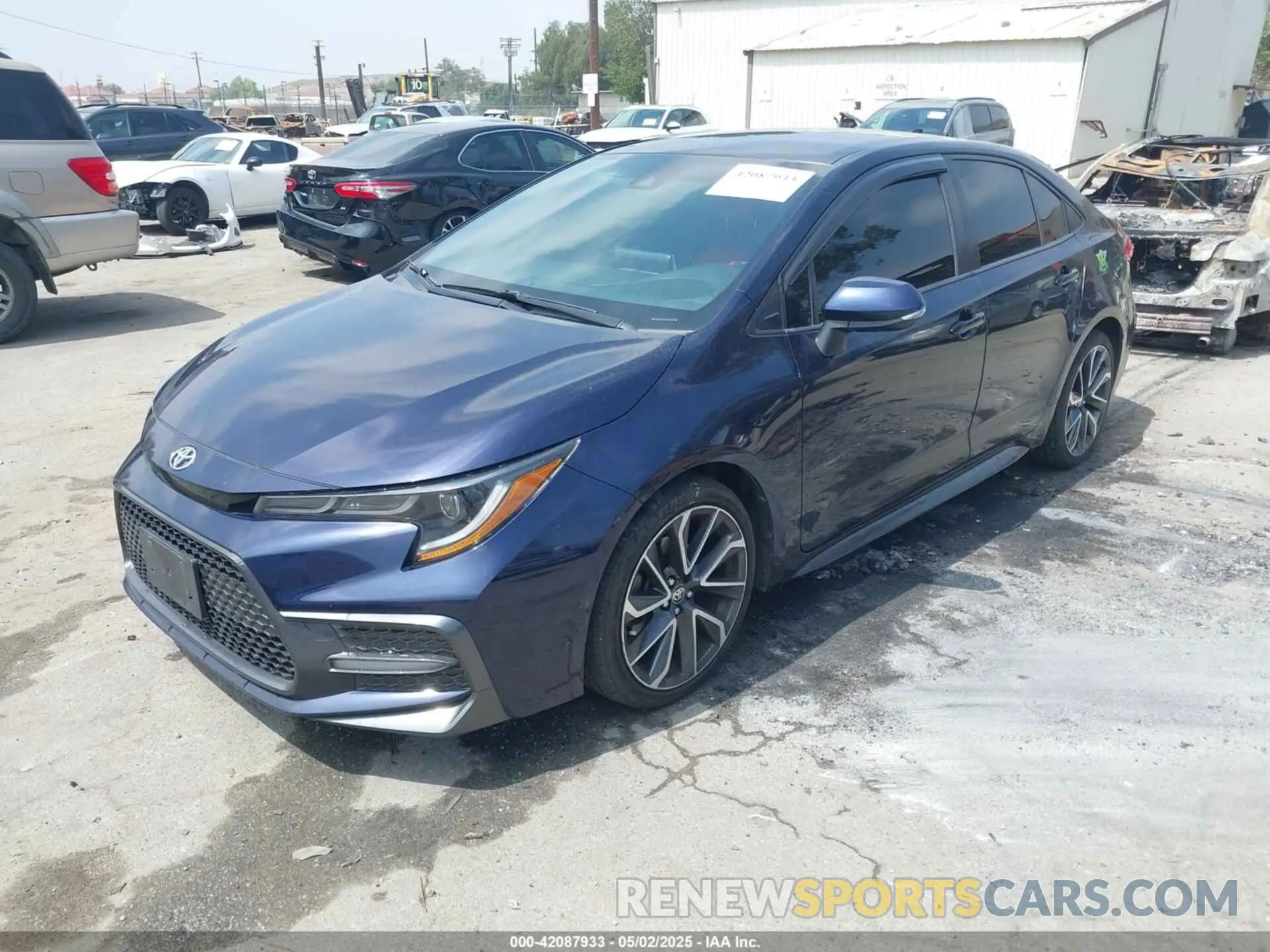 2 fotografías del automóvil dañado JTDS4RCE1LJ002153 TOYOTA COROLLA 2020