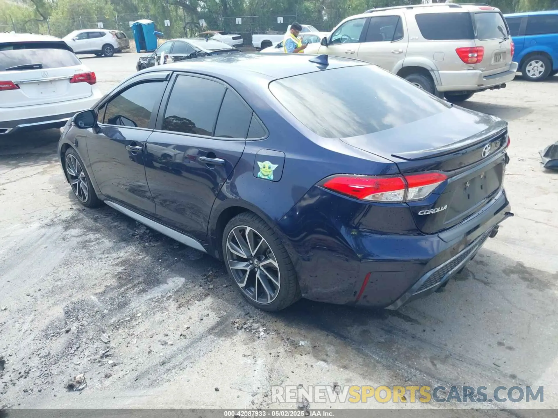 3 fotografías del automóvil dañado JTDS4RCE1LJ002153 TOYOTA COROLLA 2020