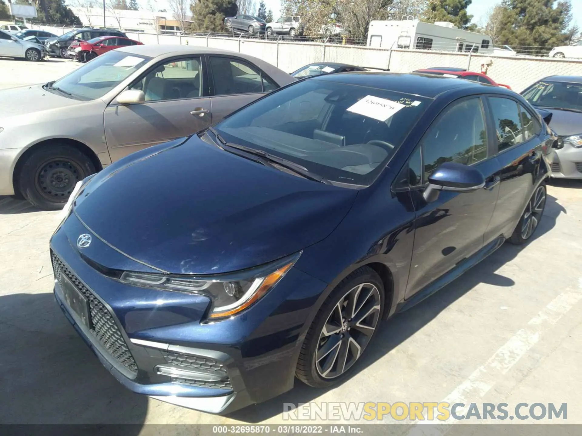 2 fotografías del automóvil dañado JTDS4RCE1LJ010429 TOYOTA COROLLA 2020