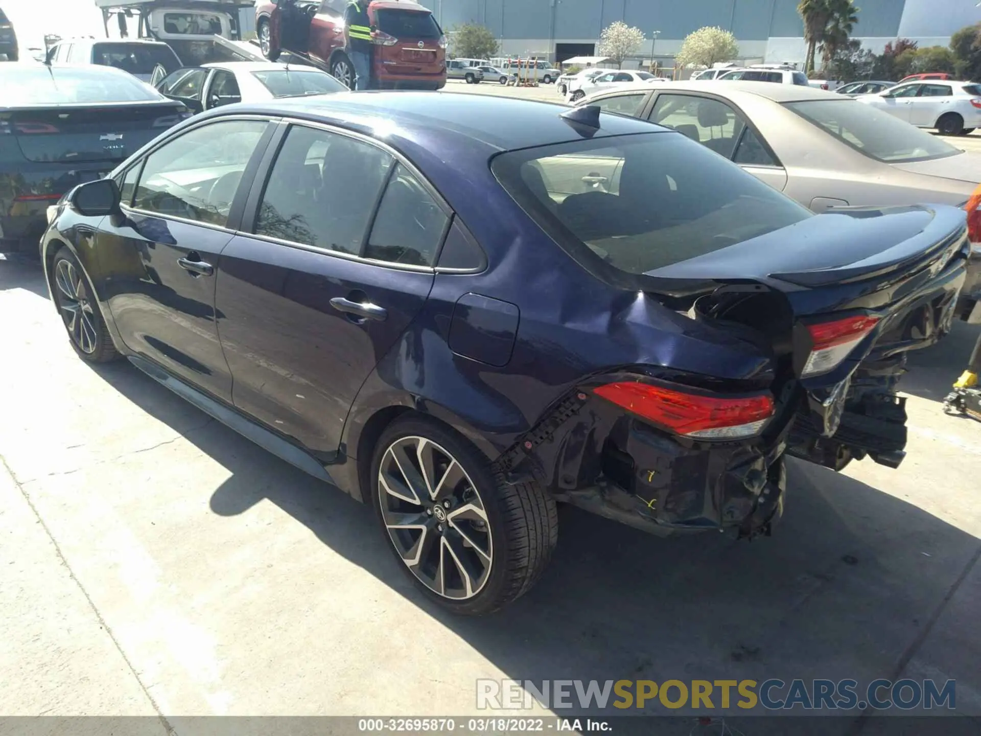 3 fotografías del automóvil dañado JTDS4RCE1LJ010429 TOYOTA COROLLA 2020