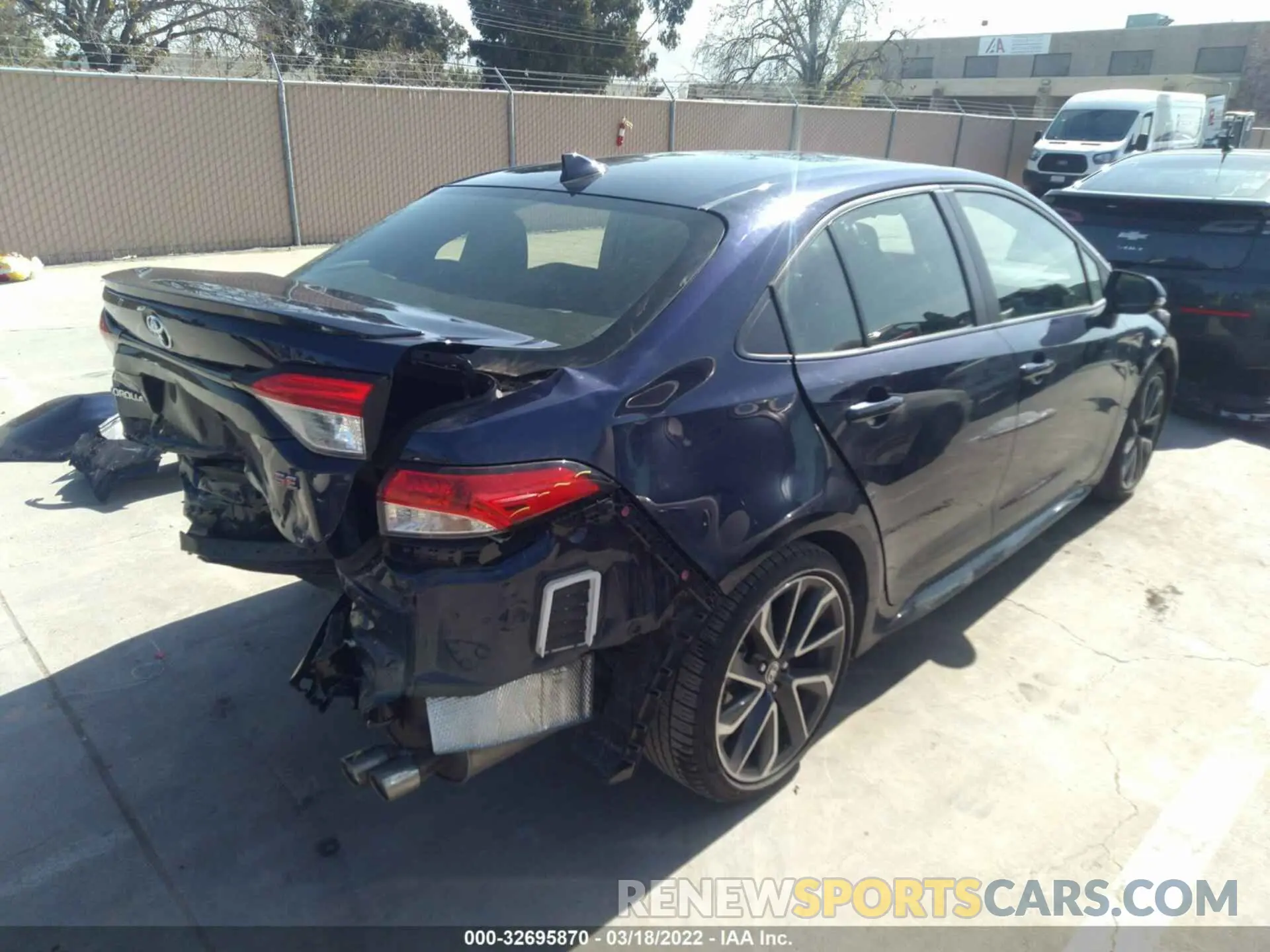 4 fotografías del automóvil dañado JTDS4RCE1LJ010429 TOYOTA COROLLA 2020