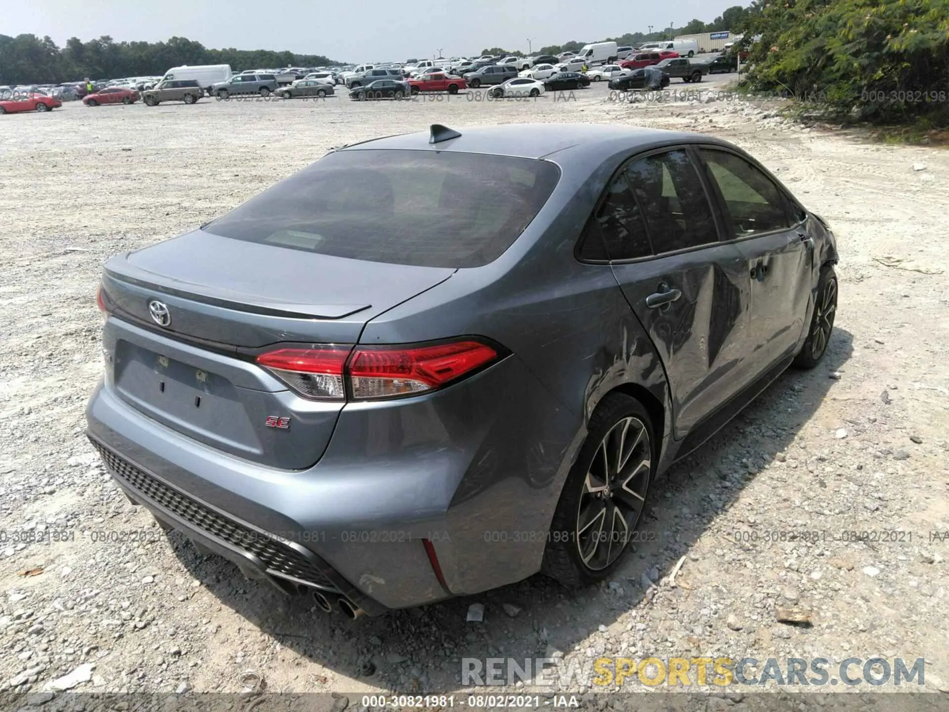 4 fotografías del automóvil dañado JTDS4RCE1LJ023987 TOYOTA COROLLA 2020
