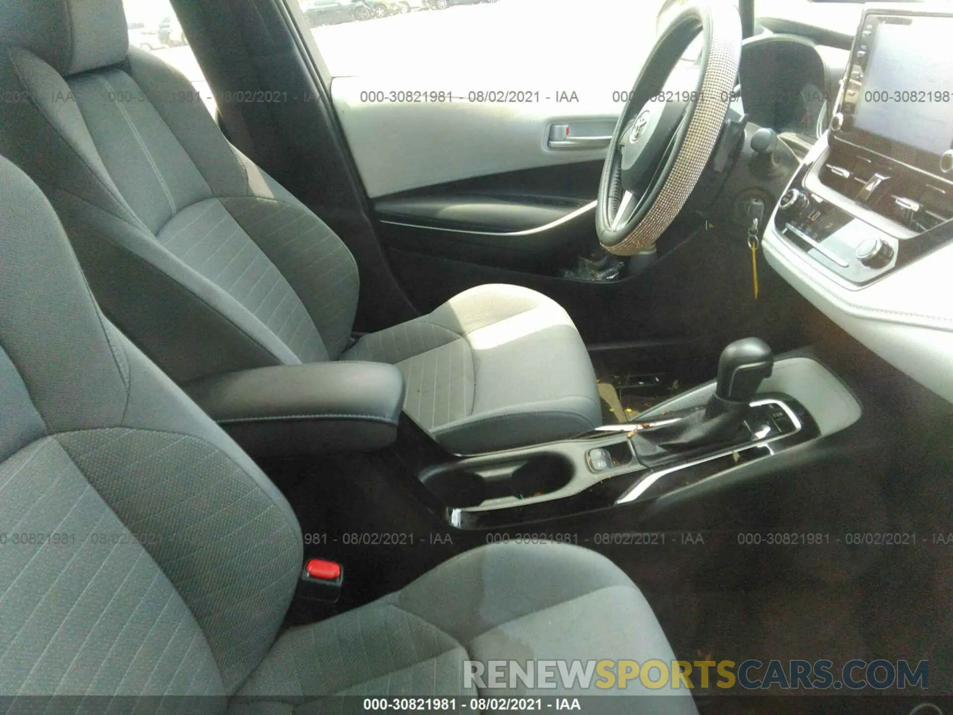 5 fotografías del automóvil dañado JTDS4RCE1LJ023987 TOYOTA COROLLA 2020