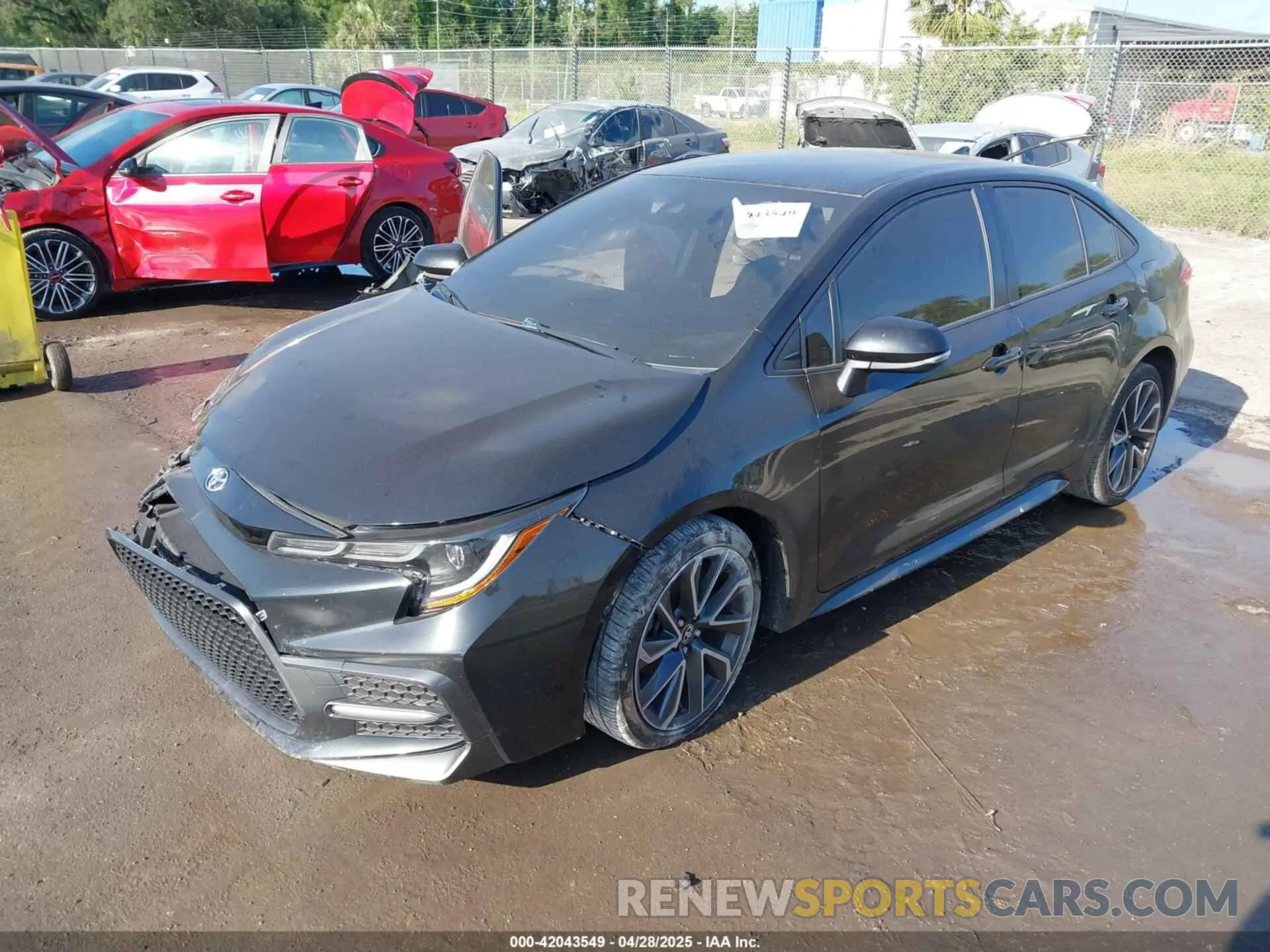 2 fotografías del automóvil dañado JTDS4RCE1LJ026243 TOYOTA COROLLA 2020