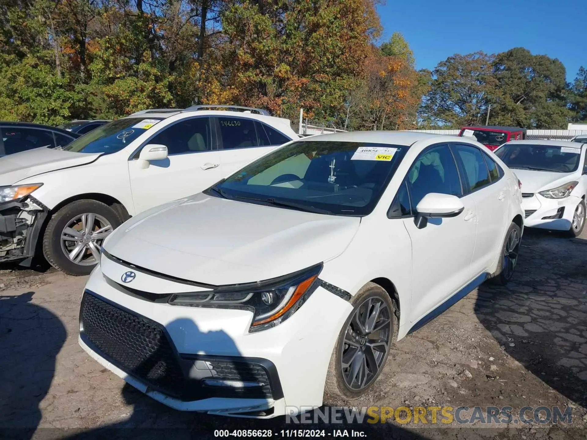 2 fotografías del automóvil dañado JTDS4RCE1LJ039946 TOYOTA COROLLA 2020