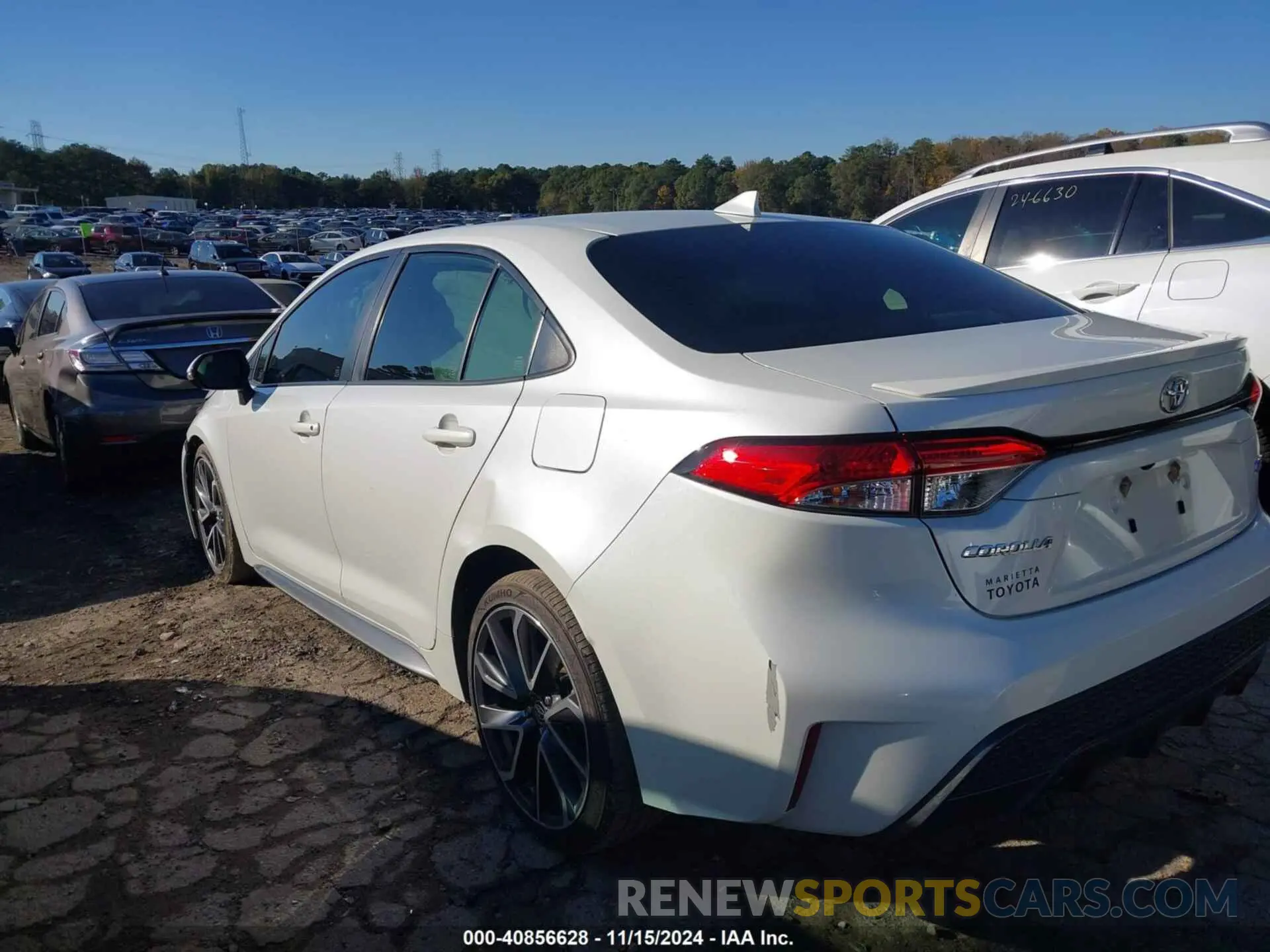 3 fotografías del automóvil dañado JTDS4RCE1LJ039946 TOYOTA COROLLA 2020