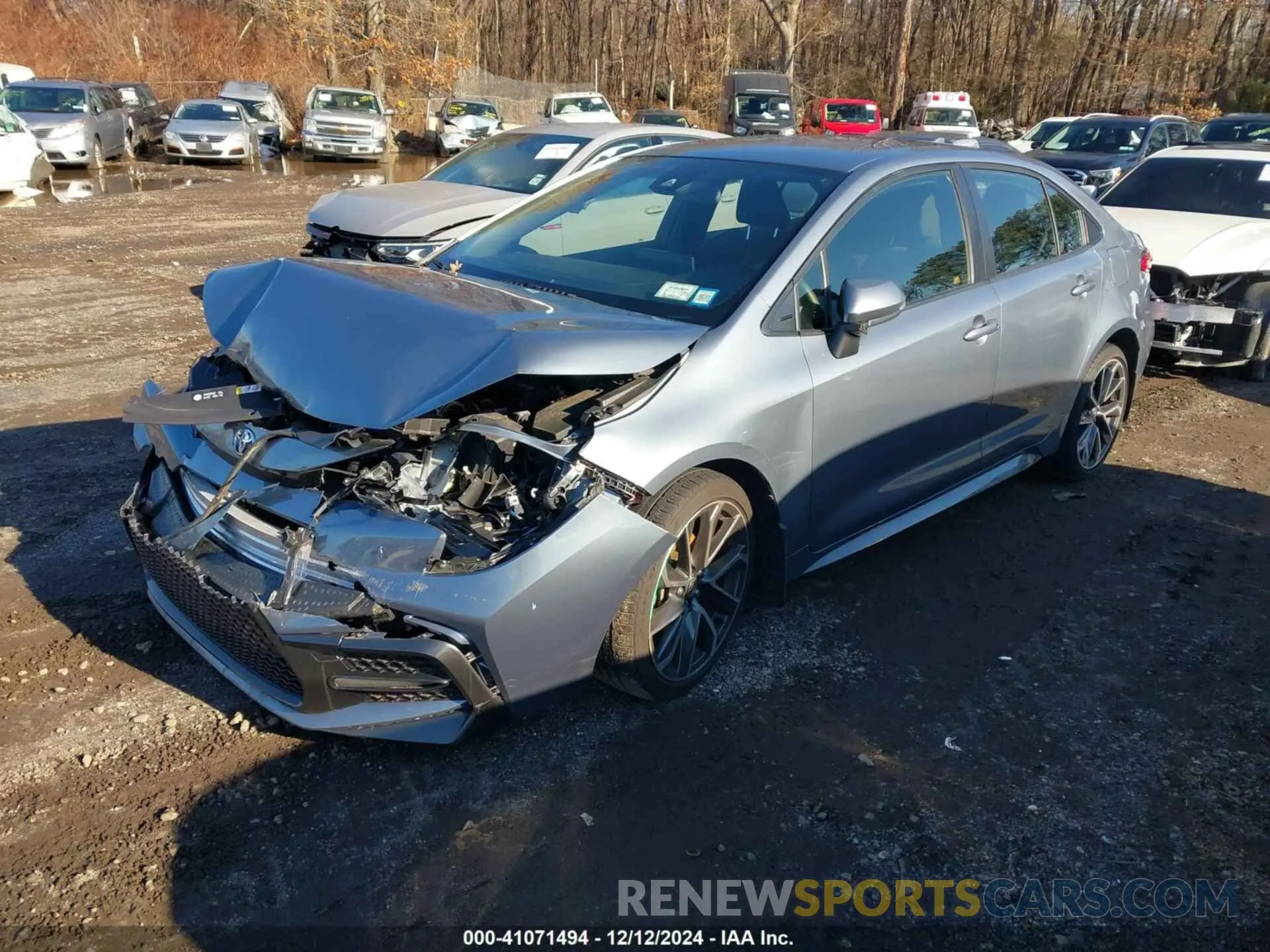 2 fotografías del automóvil dañado JTDS4RCE2LJ015087 TOYOTA COROLLA 2020