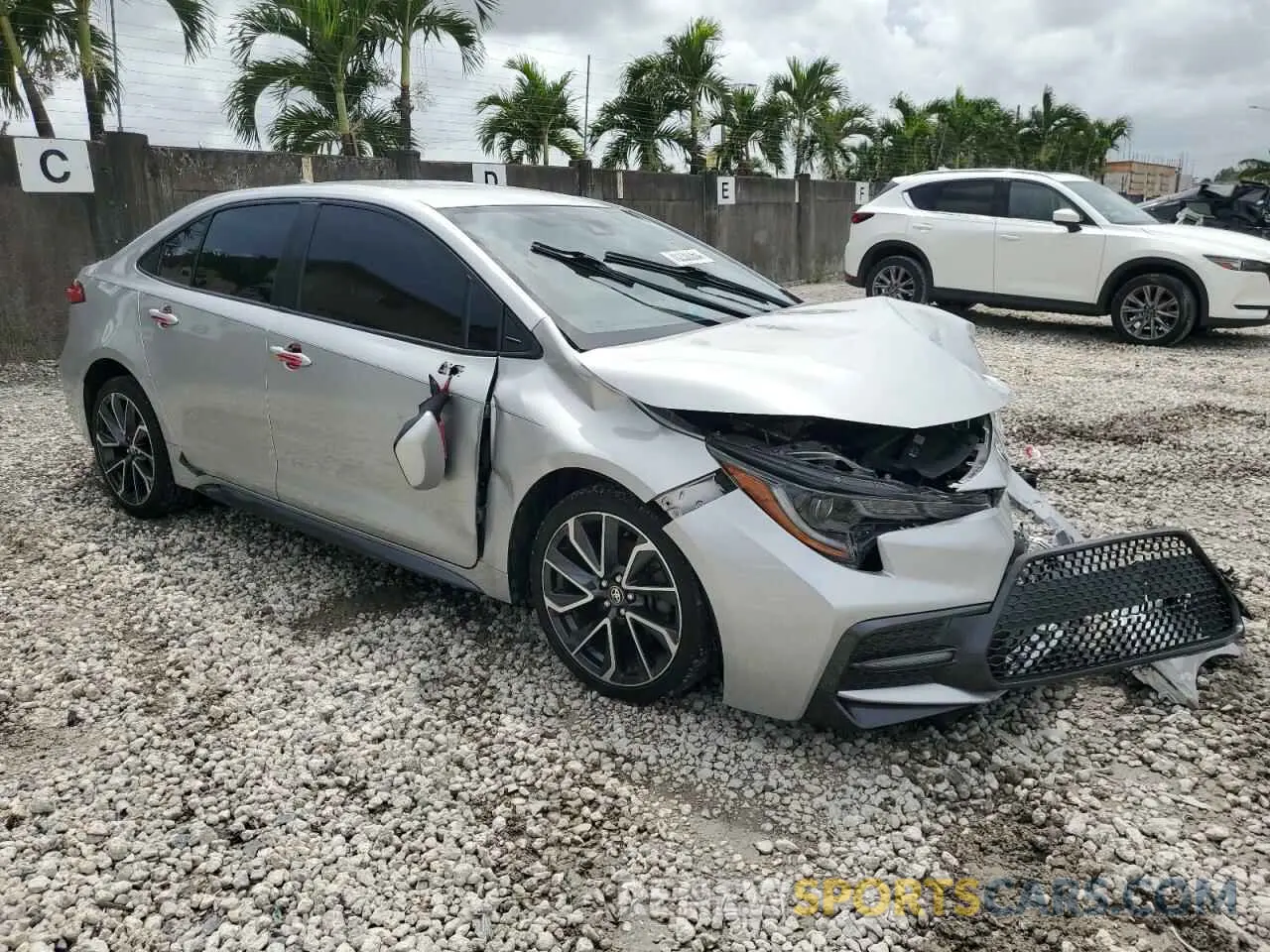 4 fotografías del automóvil dañado JTDS4RCE2LJ021665 TOYOTA COROLLA 2020