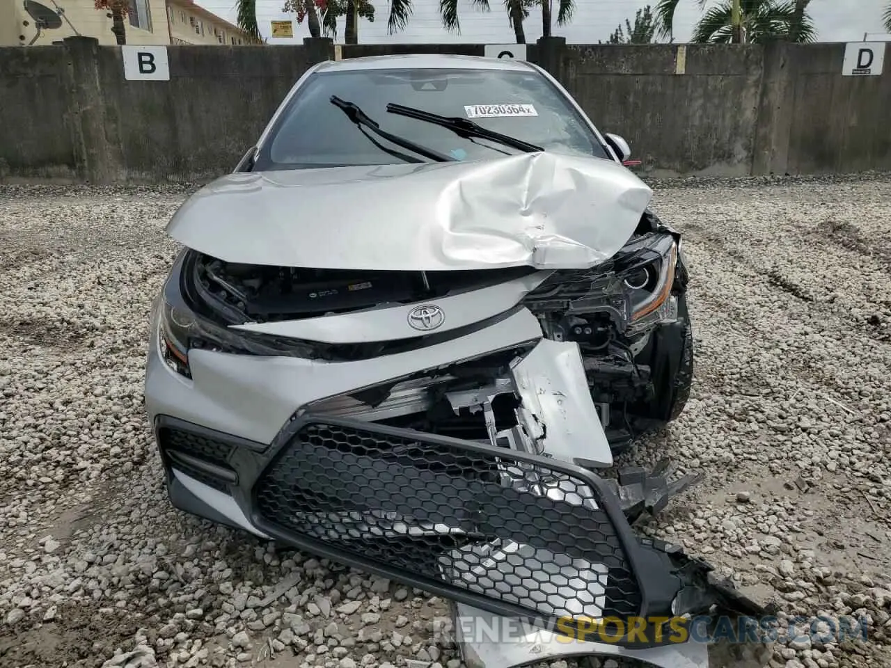5 fotografías del automóvil dañado JTDS4RCE2LJ021665 TOYOTA COROLLA 2020