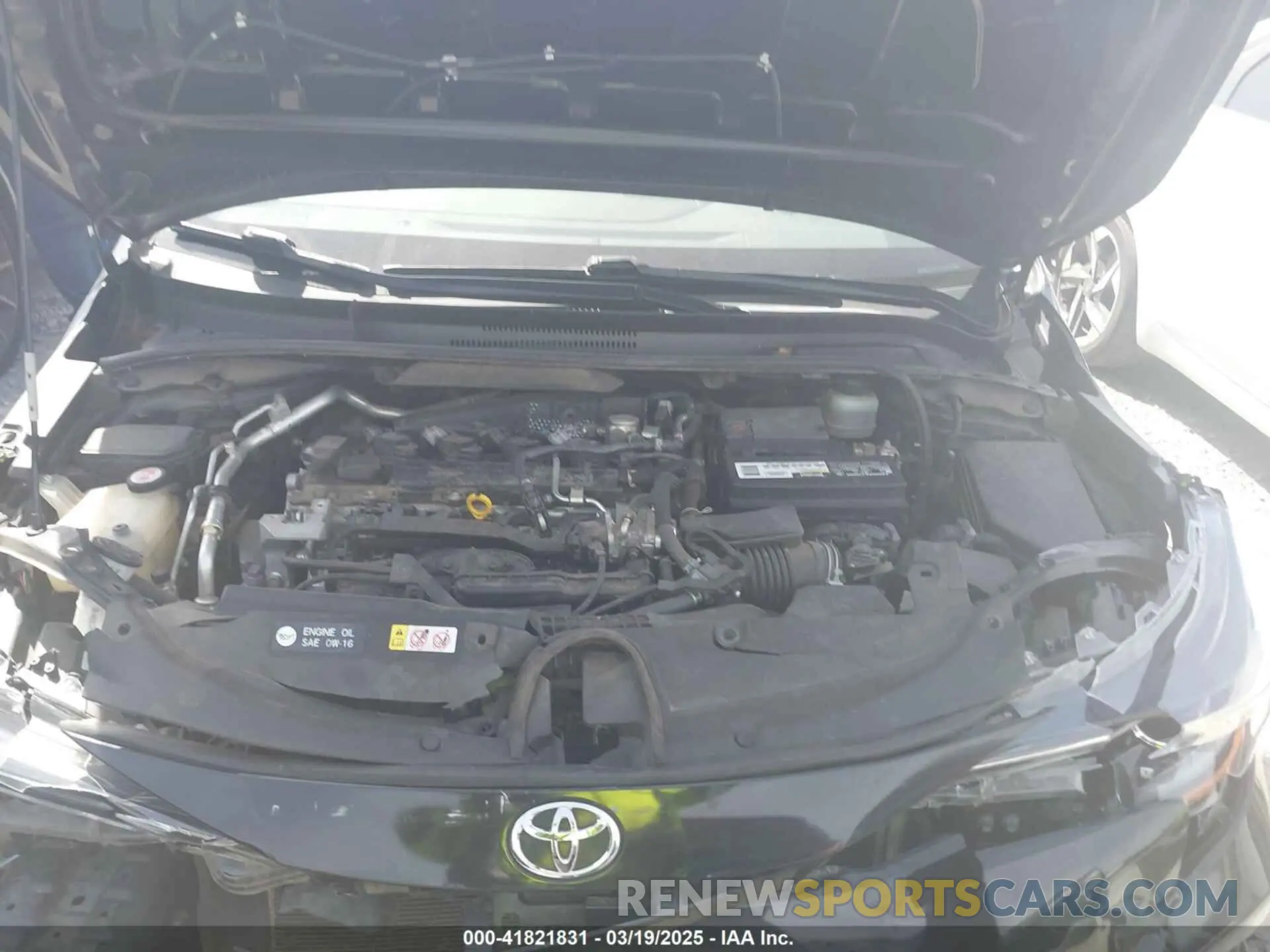 10 fotografías del automóvil dañado JTDS4RCE2LJ024338 TOYOTA COROLLA 2020